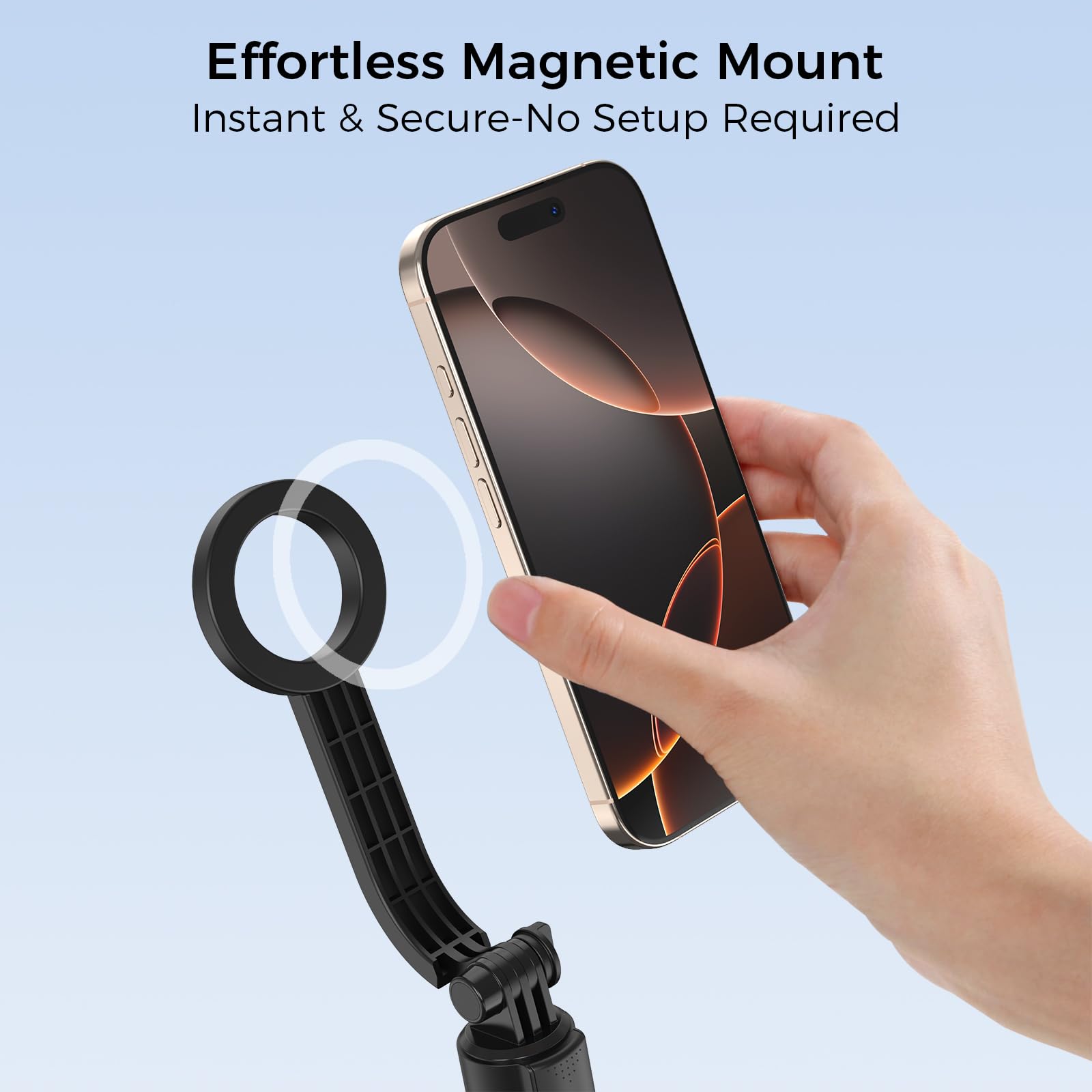 Magnetic Selfie Stick Tripod For Magsafe Iphone, 67'' Cell Phone Tripod Stand With Remote