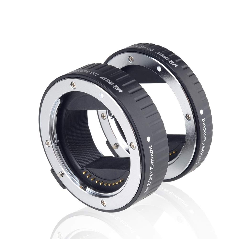Viltrox Dg Nex Metal Mount Auto Focus Af Macro Extension Tube Ring Set 10Mm,16Mm Compatible With Sony E Mount Mirrorless Camera