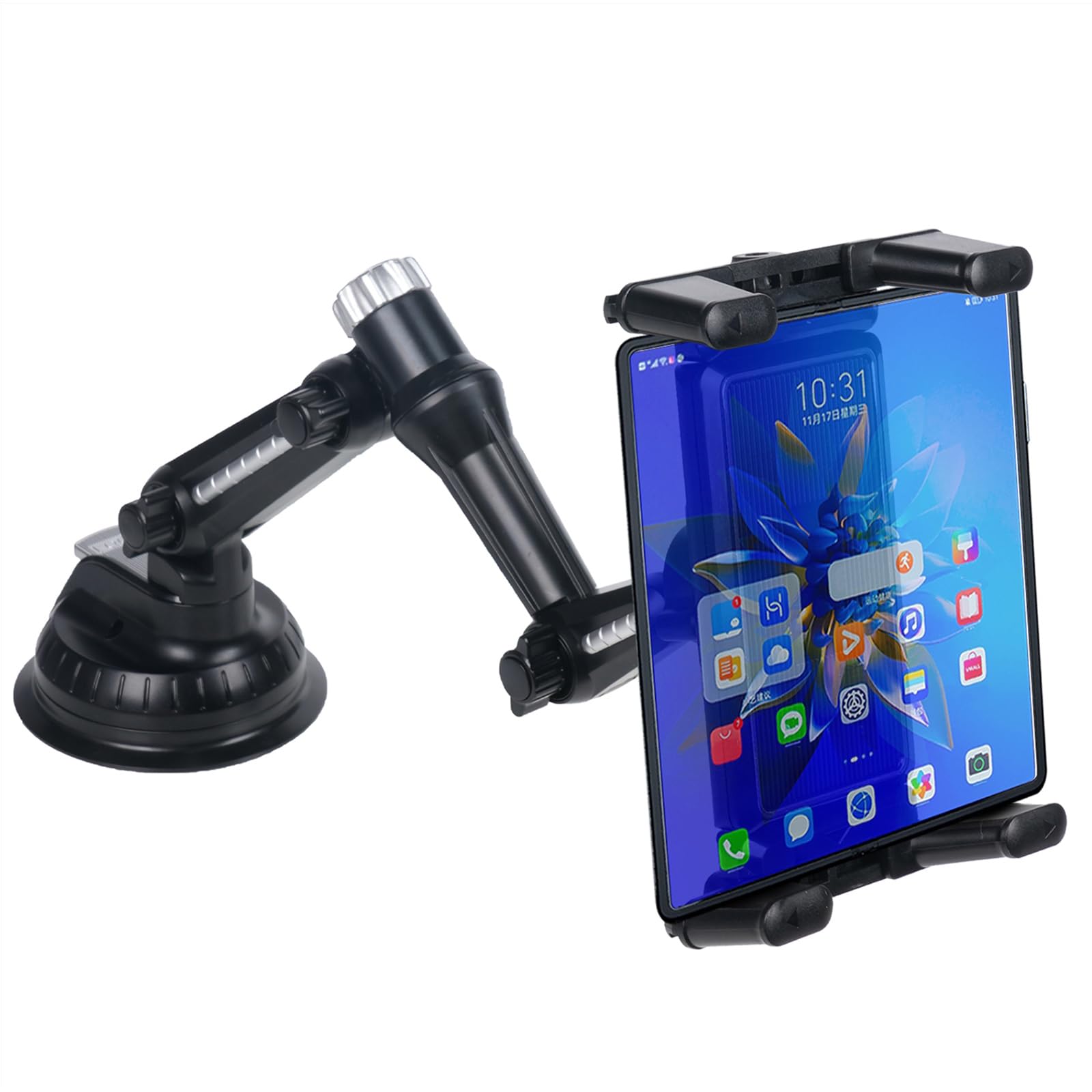 Kelofam 5 In 1 Car Phone Holder, Car Dashboard Windshield Phone Mount, Suitable For Iphone15 14 Iphone13 Promax, Samsung Z Fold 