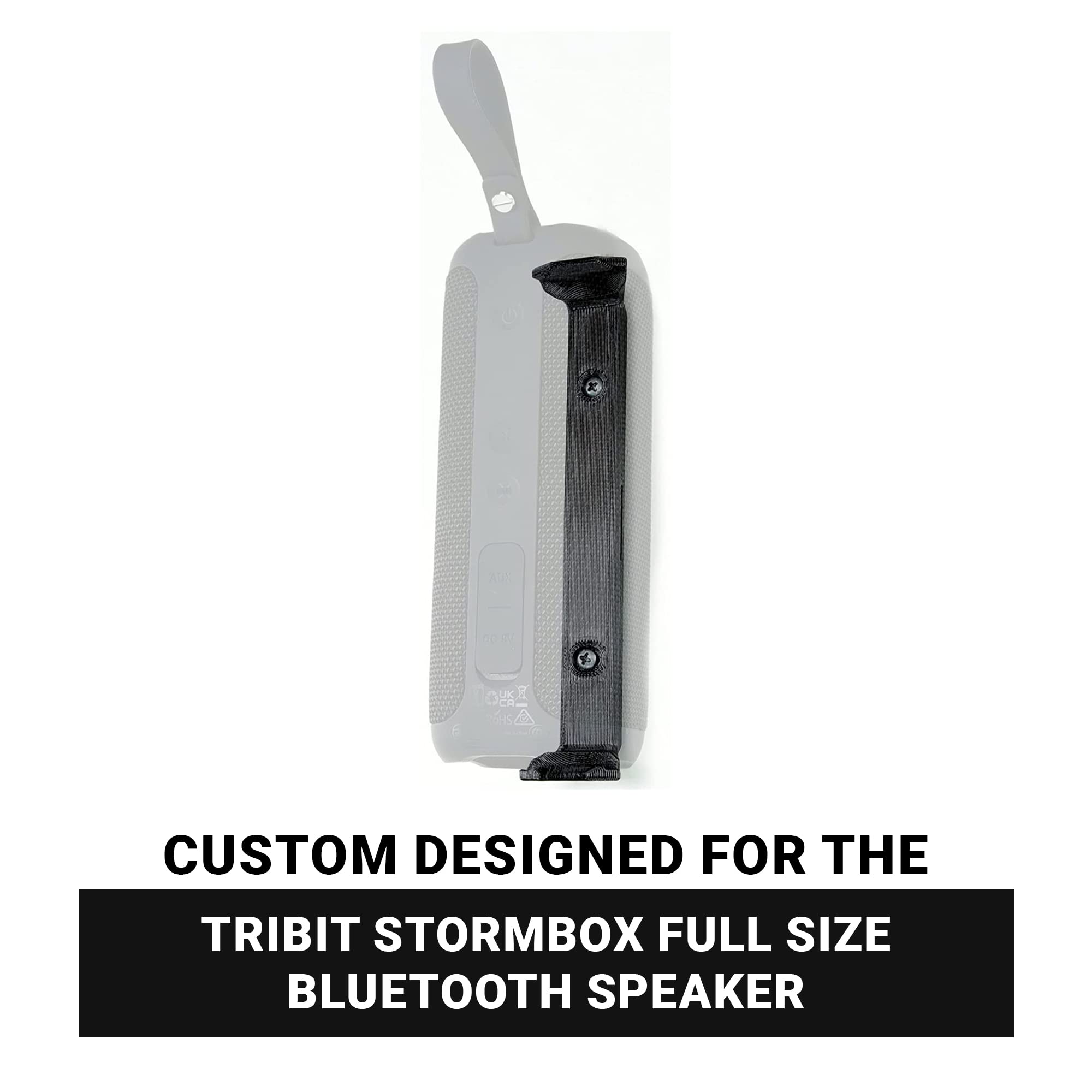 Spartan Mounts Bluetooth Speaker Wall Mount For Tribit Stormbox Full Size Speakers, Low Profile Mount Anywhere Design For Home,