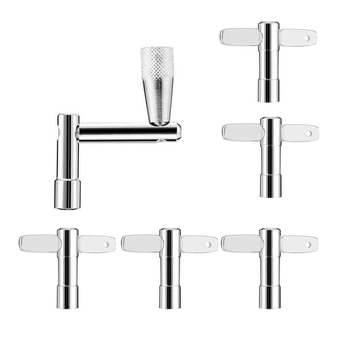 Eastrock Drum Keys 5-Pack With Continuous Motion Speed Key Universal Drum Tuning Key Percussion Hardware Tool