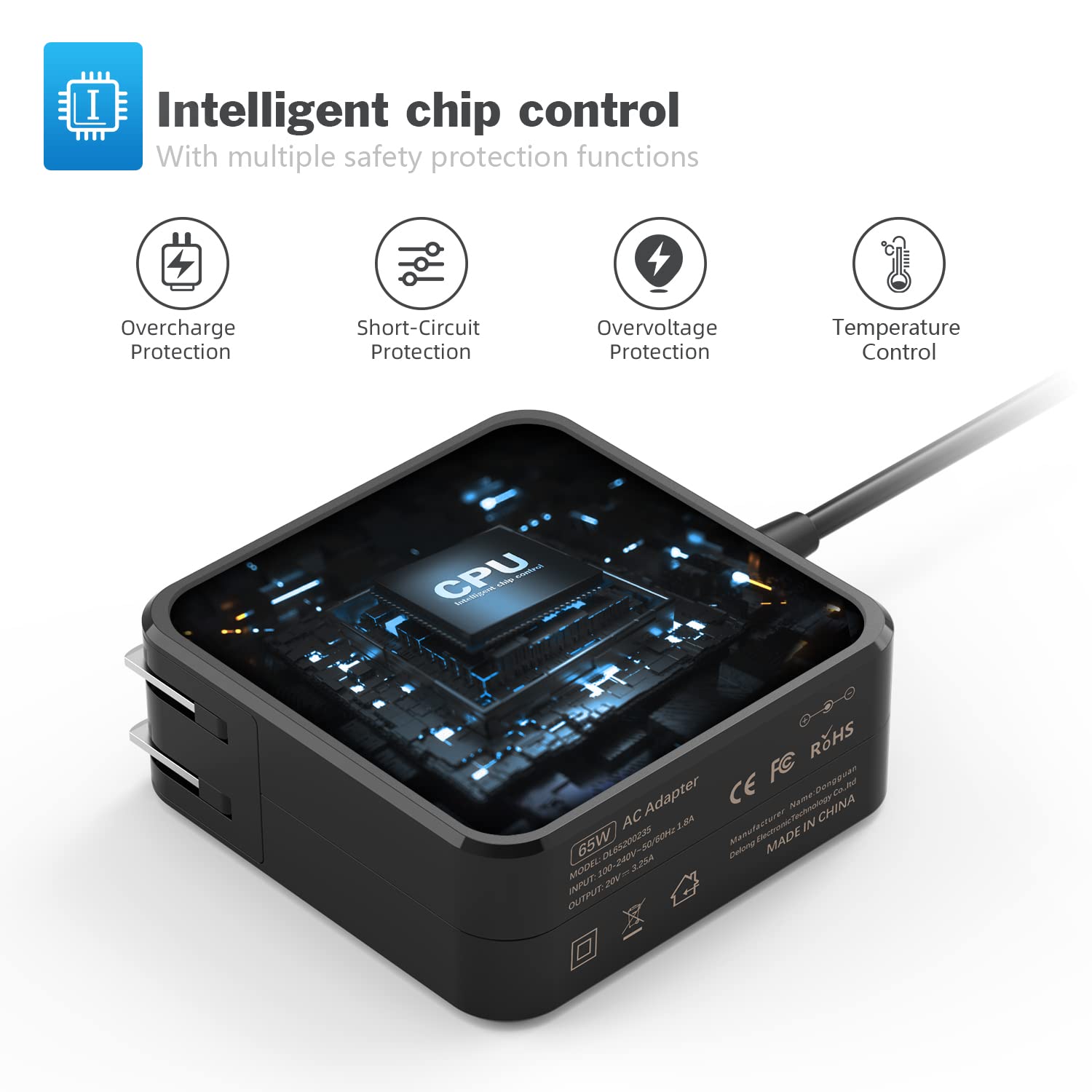 65W 45W Laptop Charger For Lenovo Ideapad 310 320 330 330S 120S 130 510 520 530S 710S Adl45Wcc Pa 1450 55Ll ; Chromebook 100S; Y