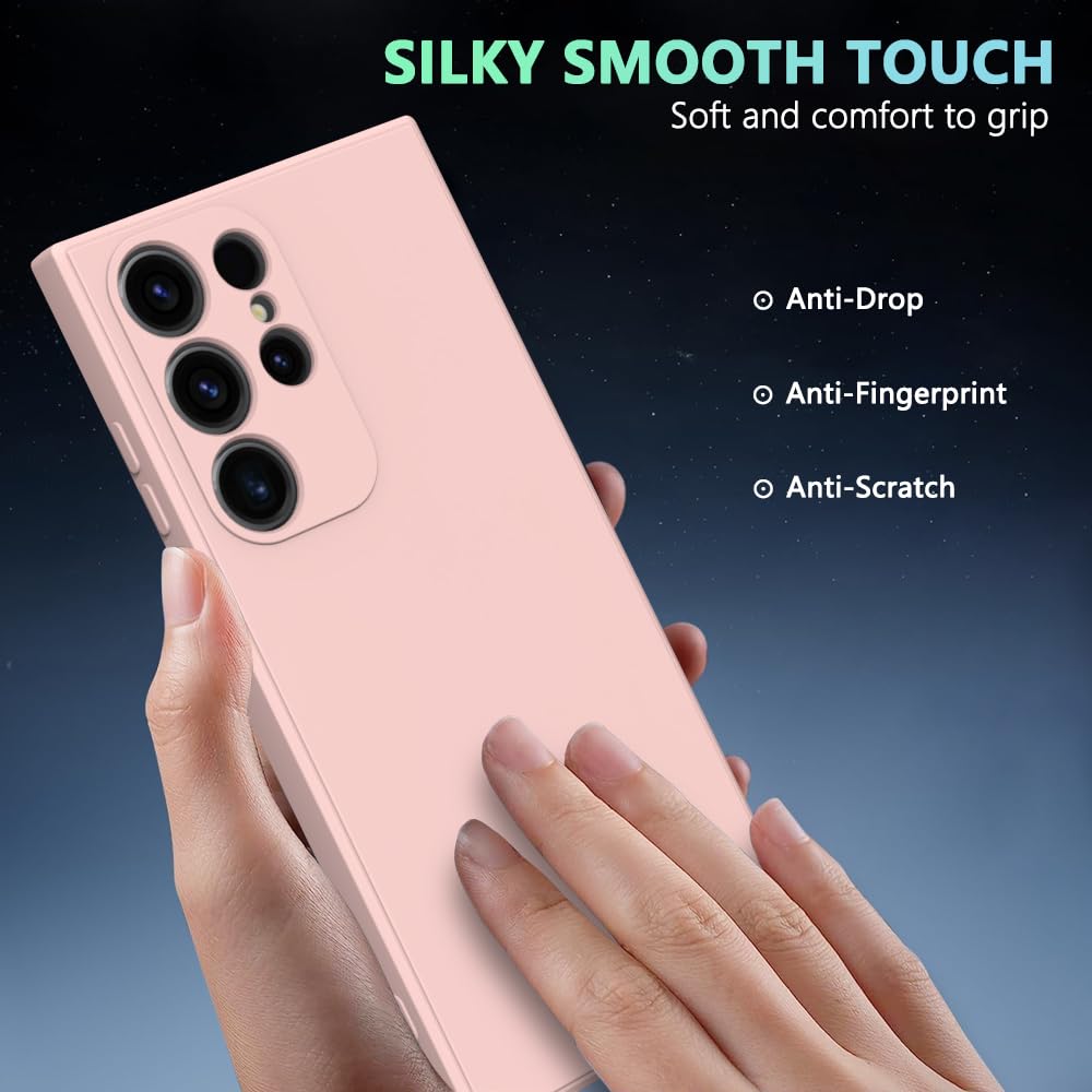 Wogroo For Samsung Galaxy S23 Ultra Case Pink, Scratch Resistant With Soft Touch, Slim Thin Phone Cover For Samsung Galaxy S23 U