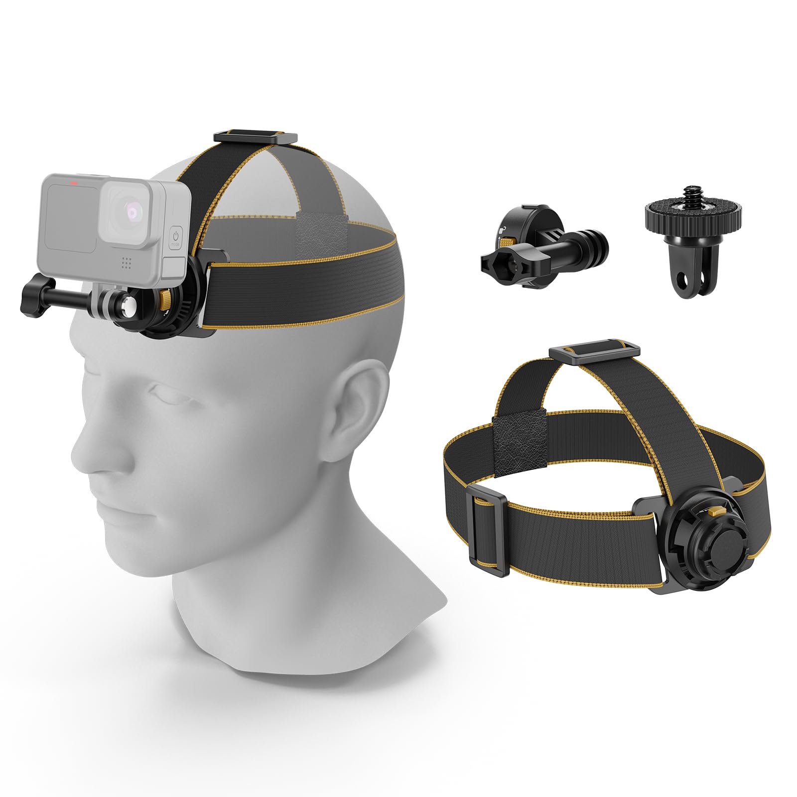 Neewer Head Strap Mount For Action Camera, Magnetic Quick Release Head Mounted Head Belt Mount Compatible With Gopro Hero 12 11