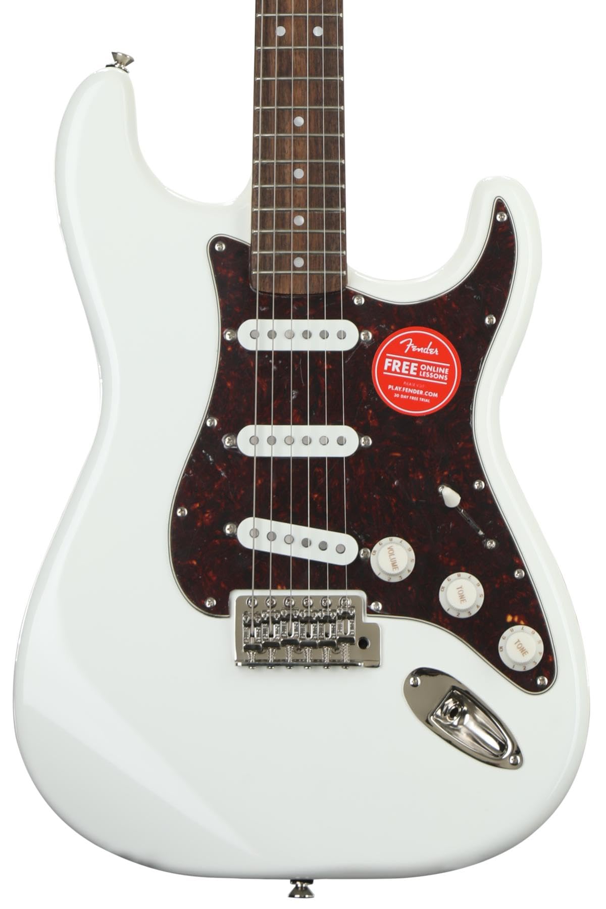 Squier Classic Vibe 70S Stratocaster Electric Guitar, With 2-Year Warranty, Olympic White, Laurel Fingerboard