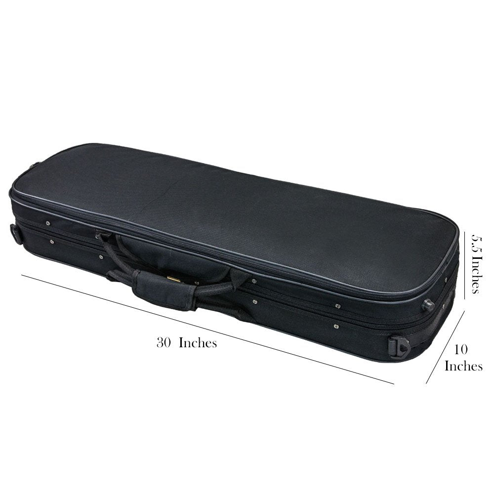 Sky 4/4 Full Size Professional Oblong Shape Lighweight Violin Hard Case With Hygrometer