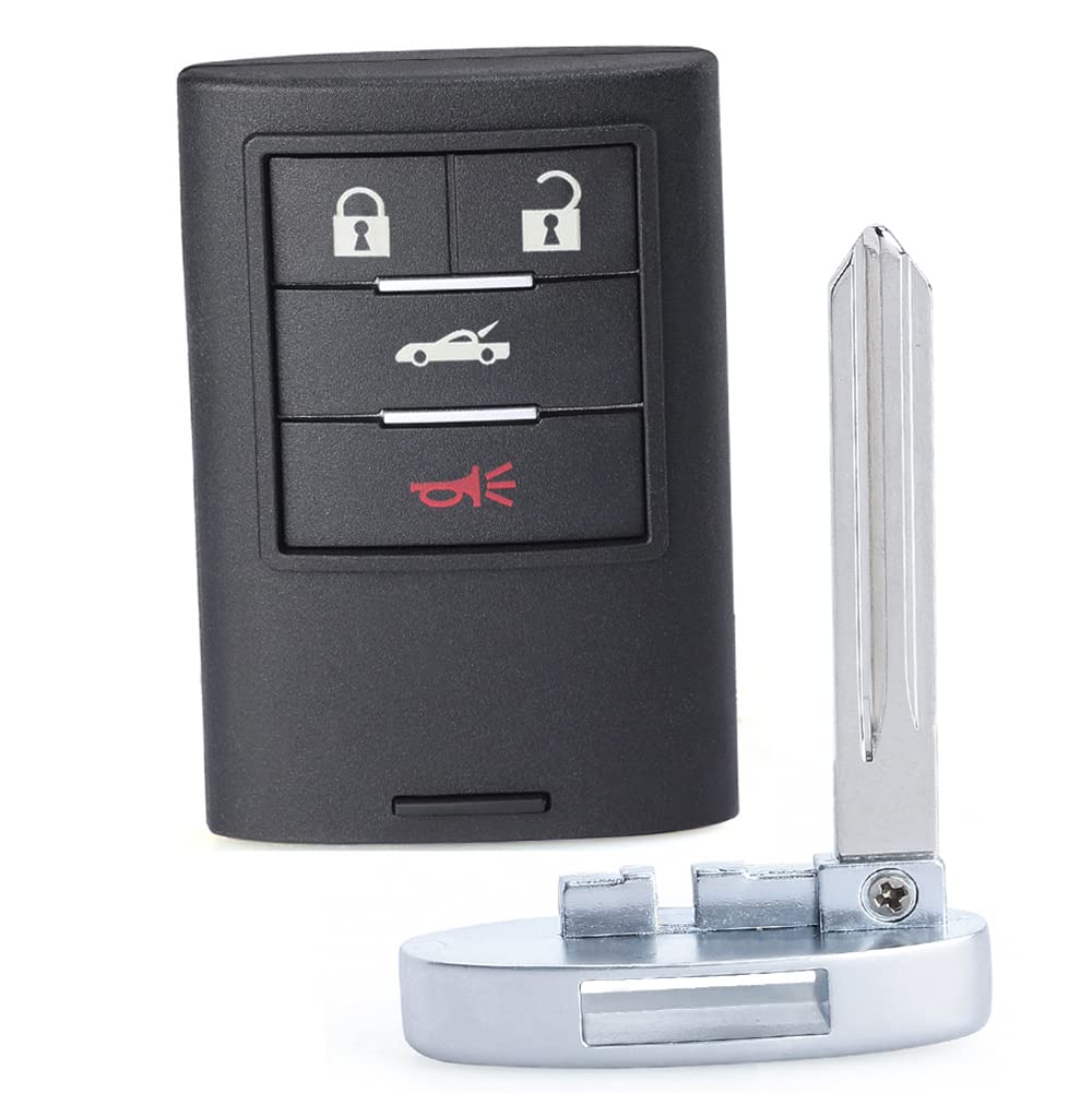 Keyecu Smart Key Fob Replacement 4 Button For Chevrolet Corvette 2008 2013,Fcc Id M3N5Wy7777A,P/N:25926479 25926480