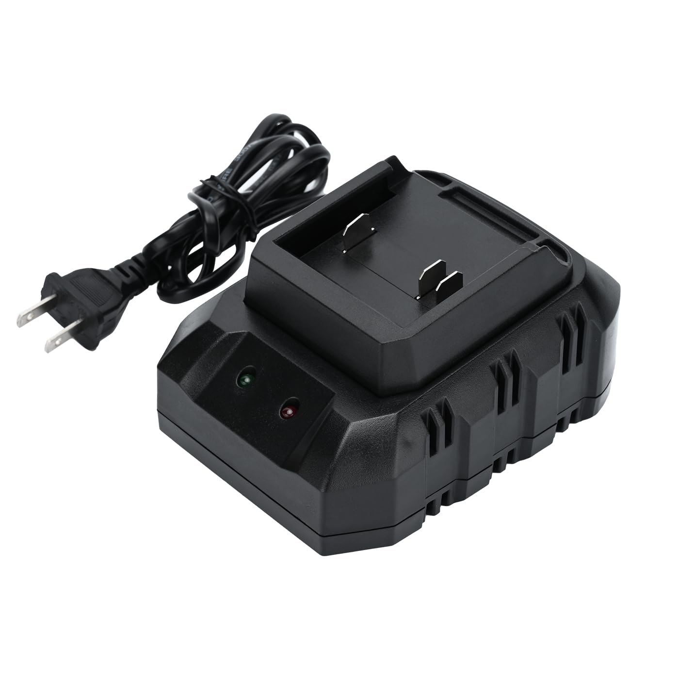 21V Battery Single Port Rapid Charger Base, Fast Charger Compatible 21V Lithium Ion Battery By Shintyool (Battery Not Included)