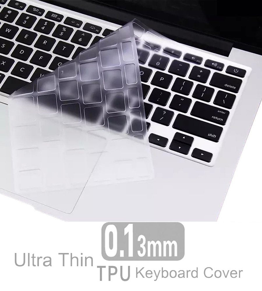 Ultra Thin Clear Keyboard Cover For Old Macbook Air 13 Inch A1466 A1369(Release 2010 2017) & Macbook Pro 13 Inch, Macbook Pro 15
