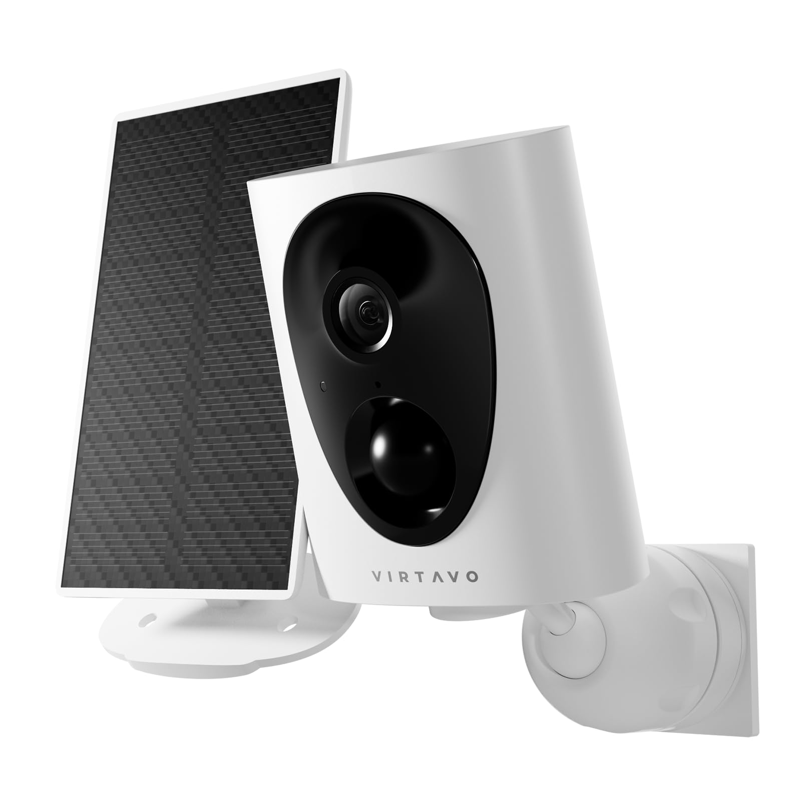 virtavo Wireless Solar Security Camera Outdoor, 2K Starlight Color Night Vision, PIR Motion Detection, Battery Powered, 2-Way Au