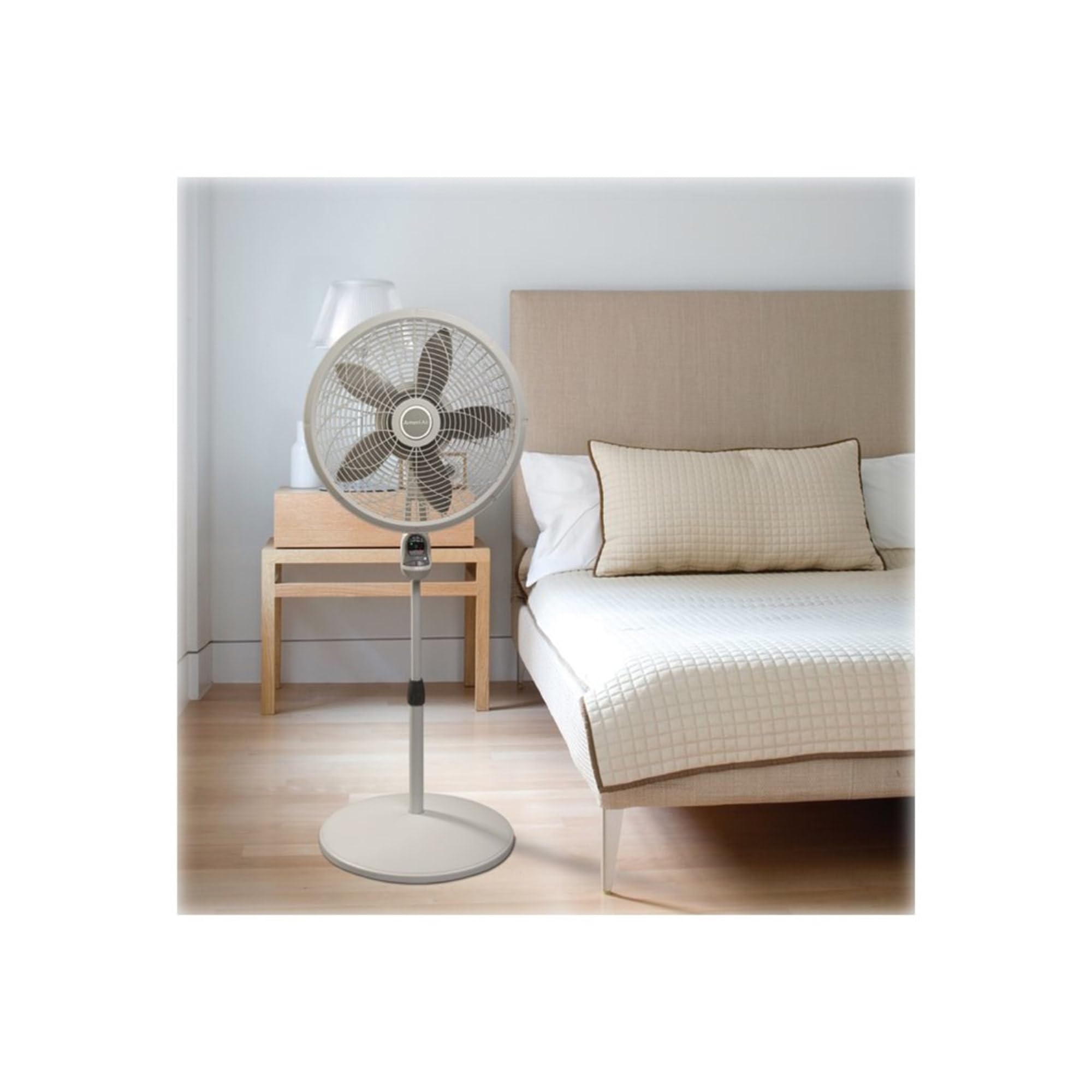Lasko Lasko 18 Remote Control Elegance & Performance Pedestal, 3 Speed (1850) Household Fans, 26 X 21 X 6 Inches, White