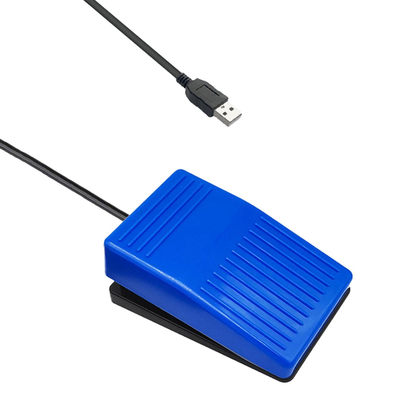 Myaddiction Usb Foot Control Action Pedal Professional Accessory Push To Talk Foot Pedal Blue Silent