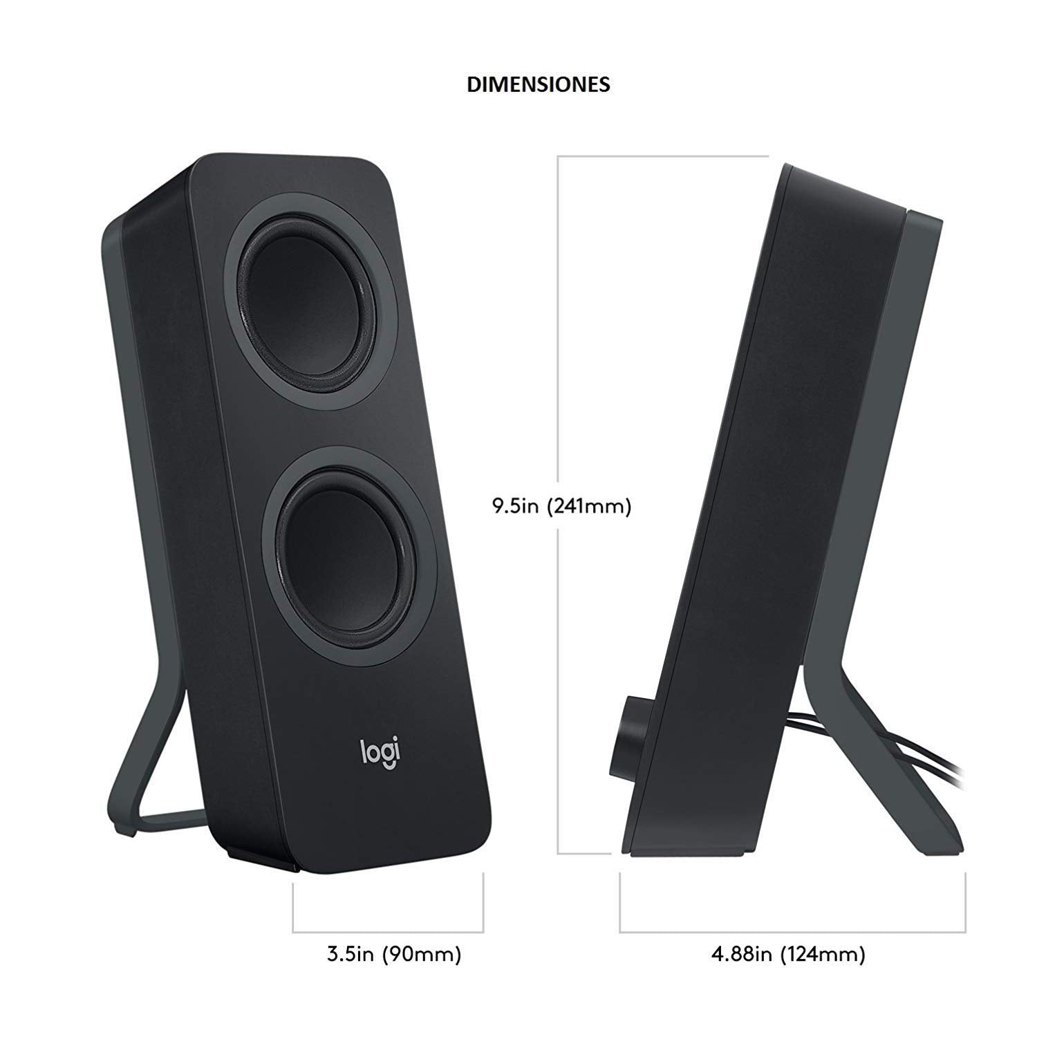Logitech Z207 2.0 Multi Device Stereo Speaker (Black)