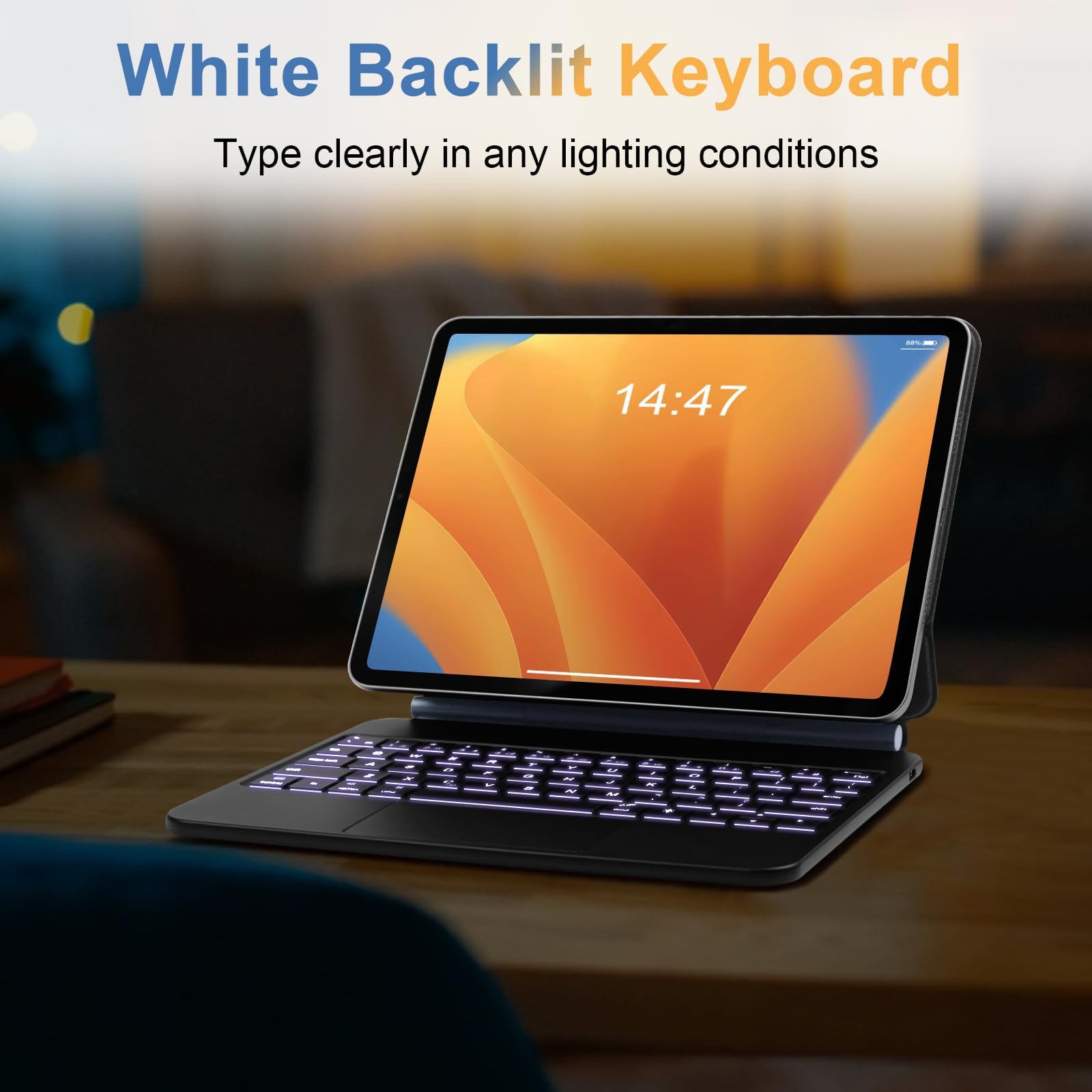 Ipad Keyboard Case For Ipad Air 11 Inch (M2) 2024, Magic Keyboard For Ipad Pro 11 Inch (4Th/3Rd/2Nd/1St), Ipad Case With Keyboar