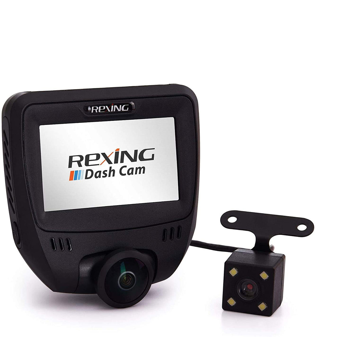 Rexing V360 360 Degree Wide Angle Dual Channel Dashboard Camera Recorder Car Dash Cam With Rear Camera, G-Sensor, Wdr, Loop Reco