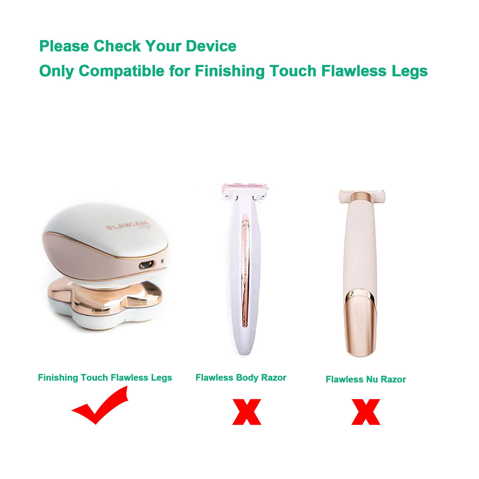 Flawless Legs Charger Cord, Replacement For Finishing Touch Flawless Legs Razor Shaver, Women Electric Trimmer   5V Usb Power Co