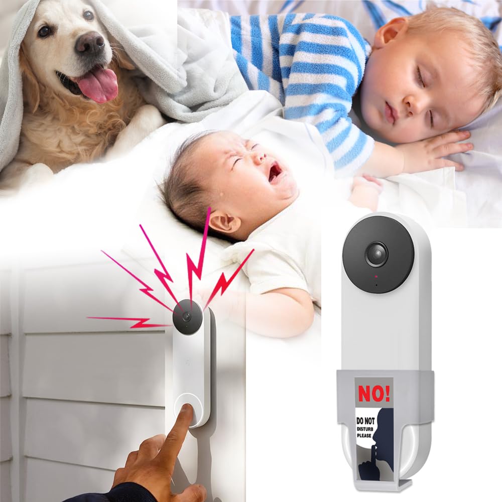 Do Not Disturb Doorbell Button Cover, Compatible With Doorbell Pro/Nest Doorbell, Please Do Not Ring Signs, Suitable For Undistu