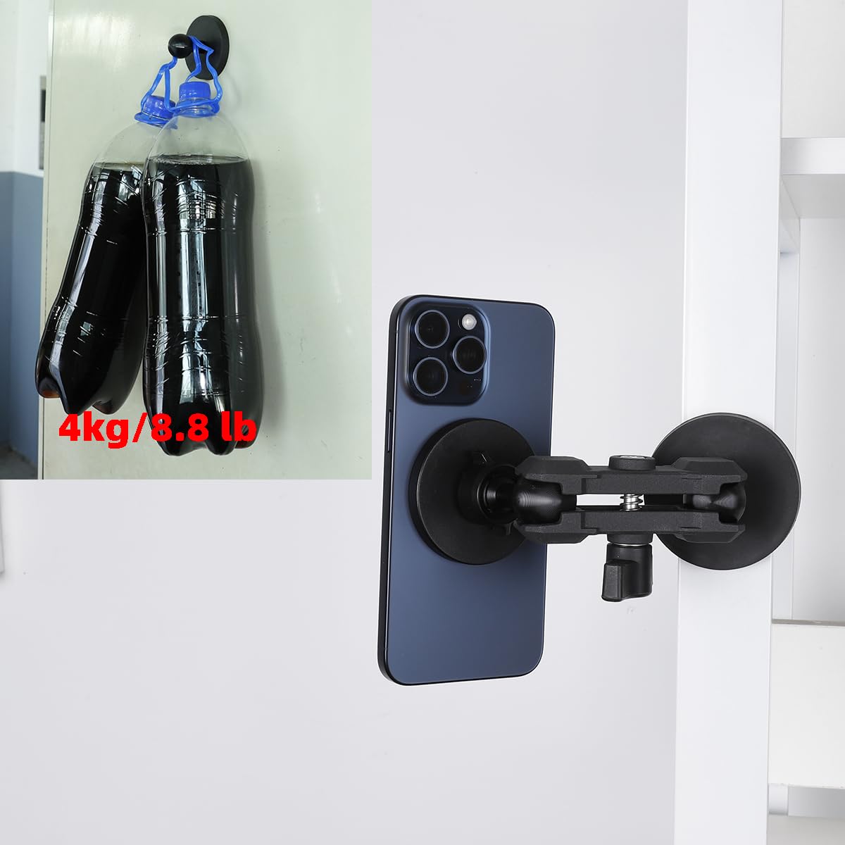 66Mm(2.6'') Diameter Round Magnet Mount Base With 1'' Ball,Compatible With Ram Mounts B Size Double Socket Arm And Other 1Inch B