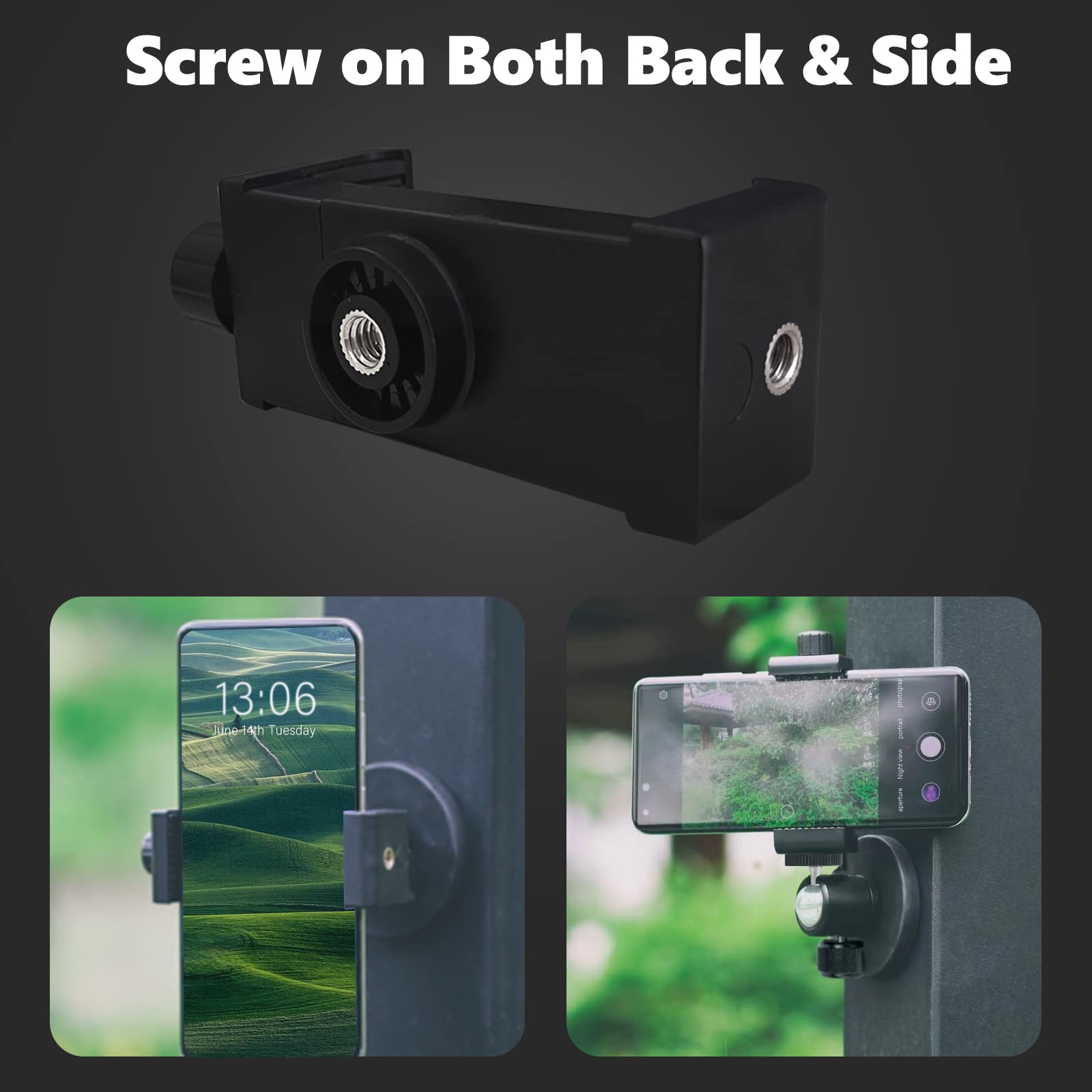 Vinkqiado Gym Magnetic Phone Mount Holder, Heavy Duty Magnet Base Cell Phone Clamp, Attracts To Ferrous Metal Surface, Designed