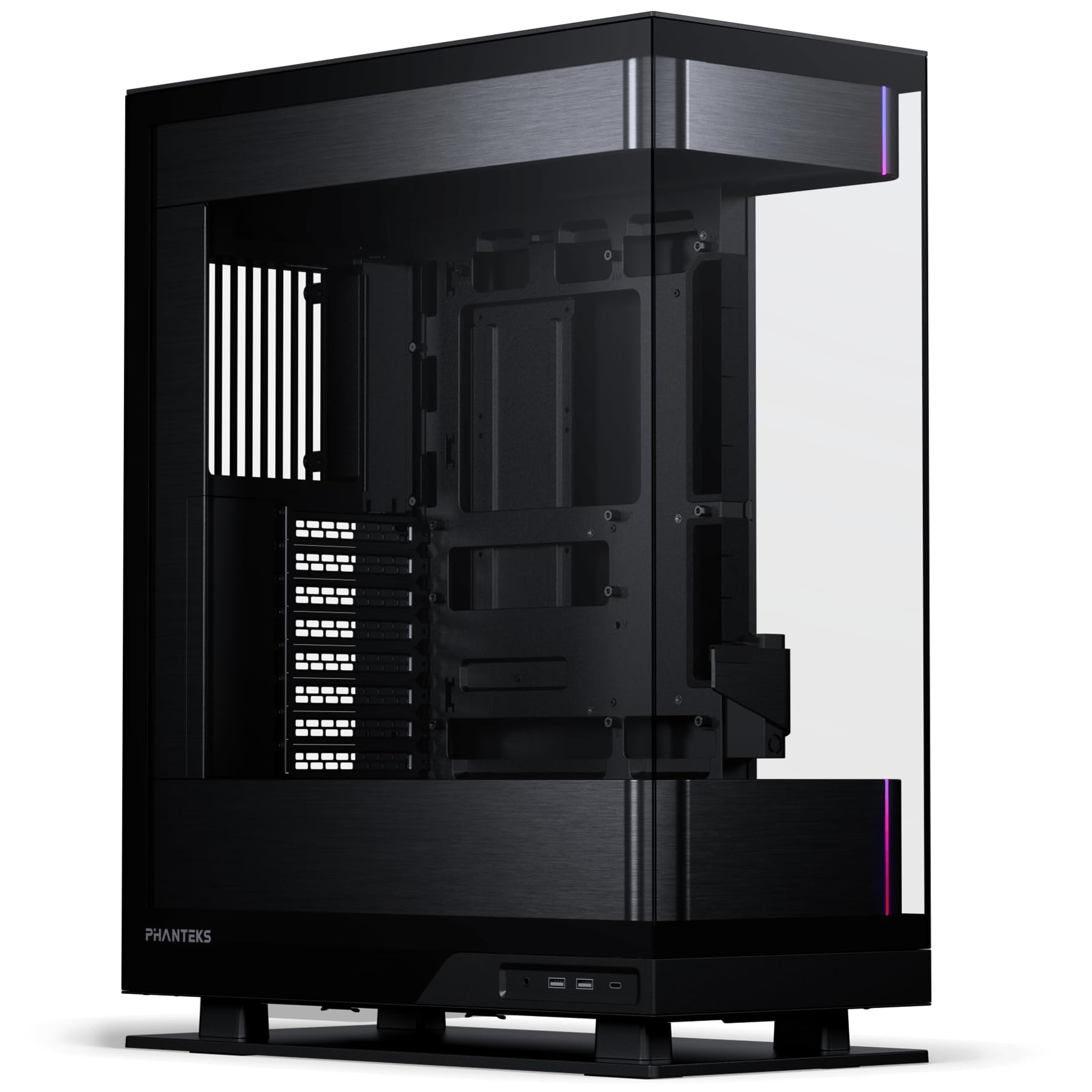 Phanteks Evolv X2 Mid-Tower, E-ATX, ATX Gaming PC Case, Vertical Airflow Design, Tempered Glass Panels, Brushed Aluminum Interio