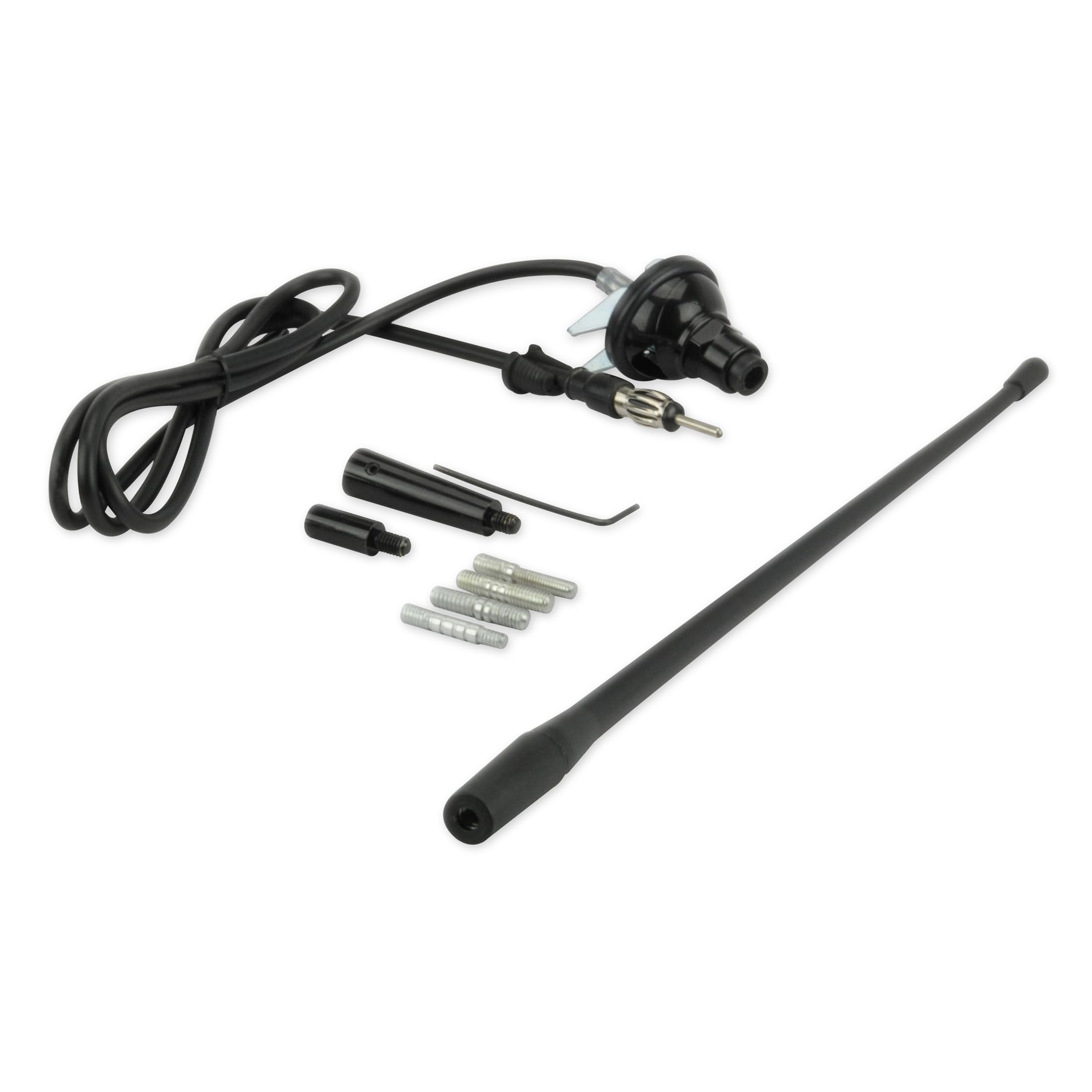 Scosche RMA900 Universal Car Radio Antenna   13� Rubber Mast   Top Mount Replacement Antenna   Fits Domestic and Import Vehicles   Enhanced AM/FM Reception   Auto Antenna Car Truck SUV