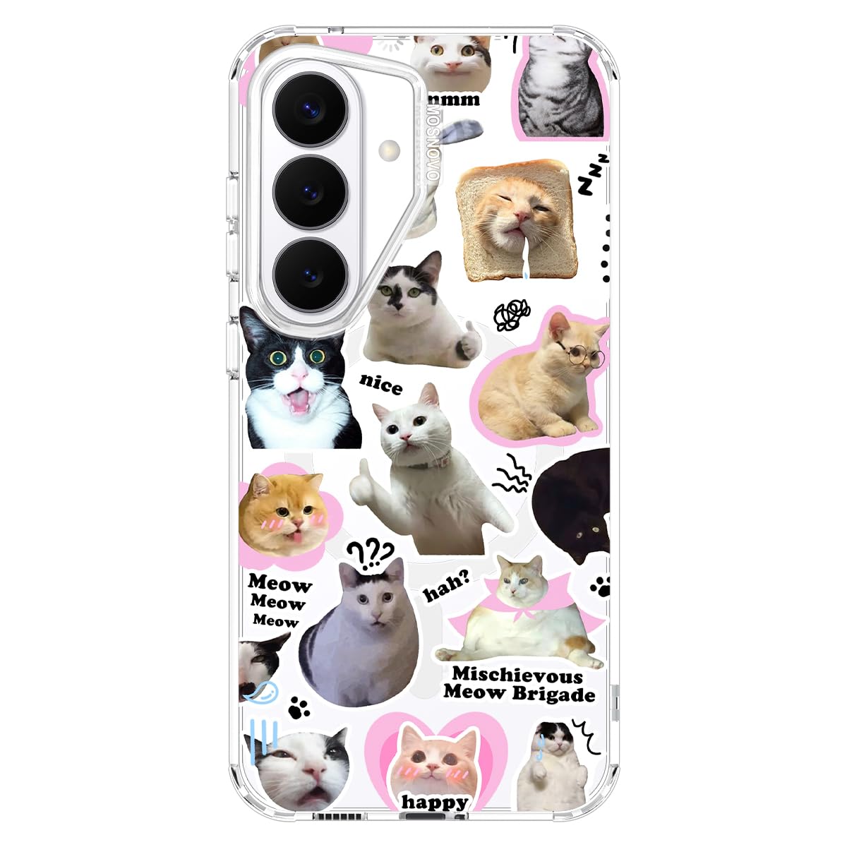 MOSNOVO for Samsung Galaxy S26 Plus Clear Case, Fit for MagSafe, 6.6ft Military-Grade Shockproof Magnetic Protective Phone Cover