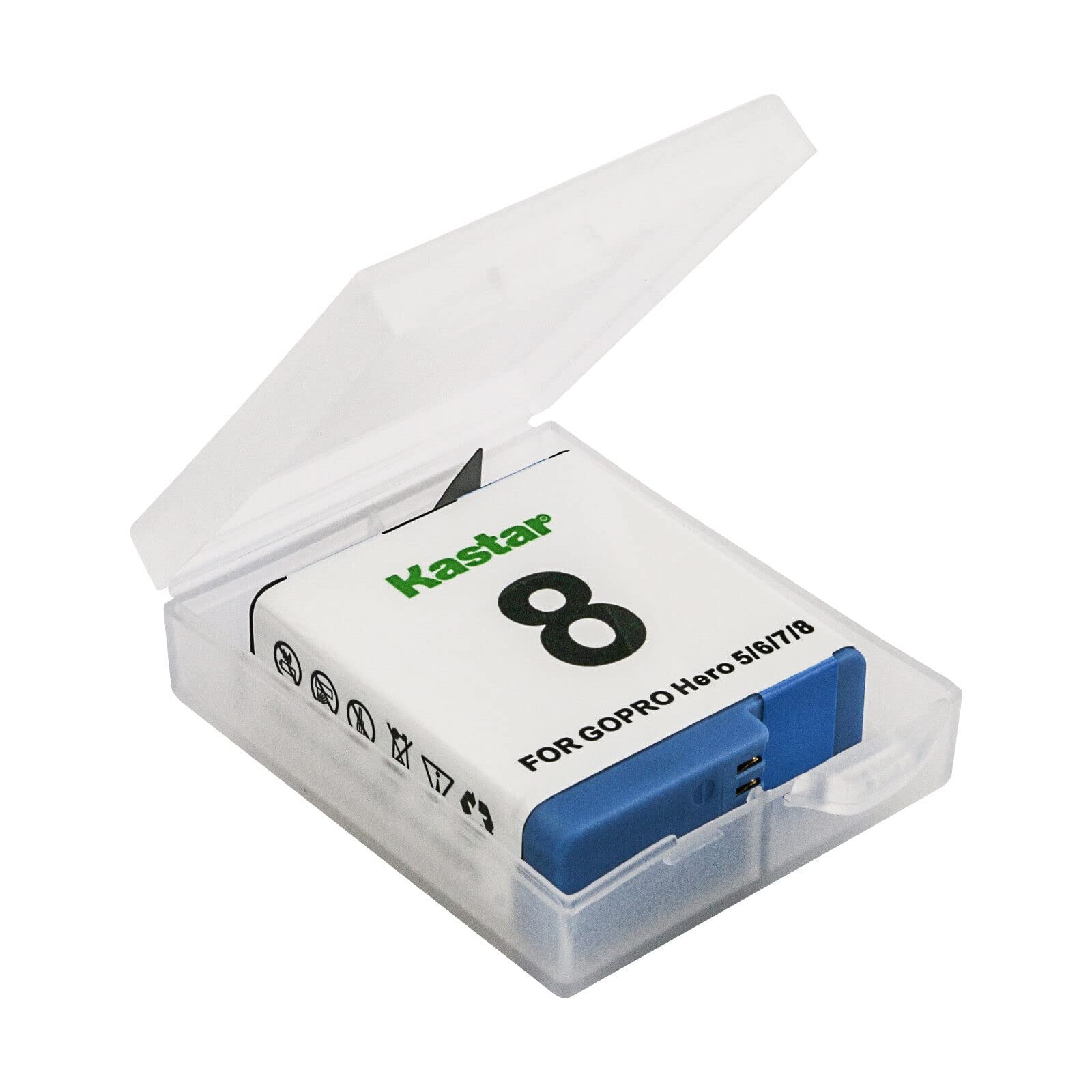 Kastar 2 Pack Battery And Lcd Triple Usb Charger Compatible With Gopro Hero 8 Action Camera, Hero 7 Action Camera, Hero 6 Action