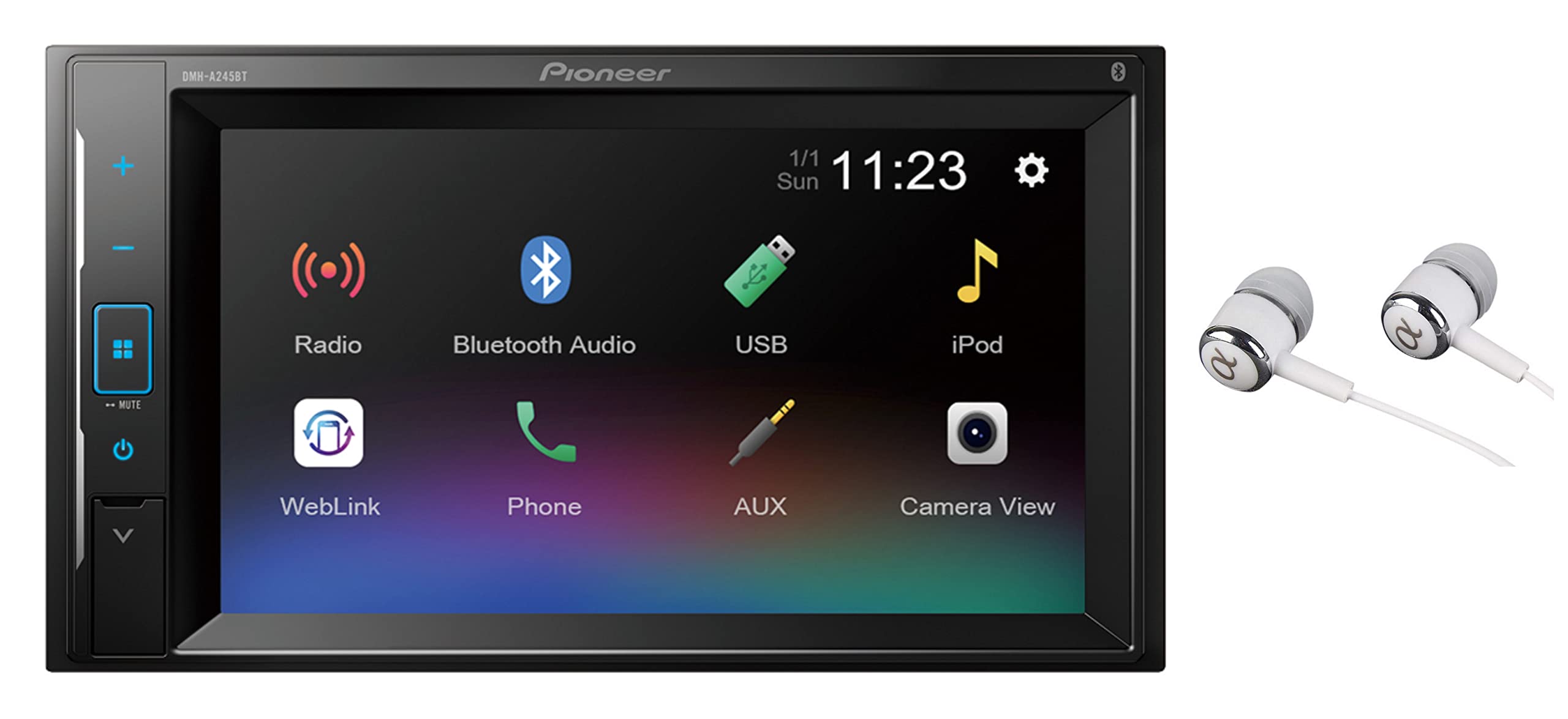 Pioneer DMH-100BT 6.2 Touchscreen, Bluetooth, Back-up Camera Ready - Digital Media Receiver