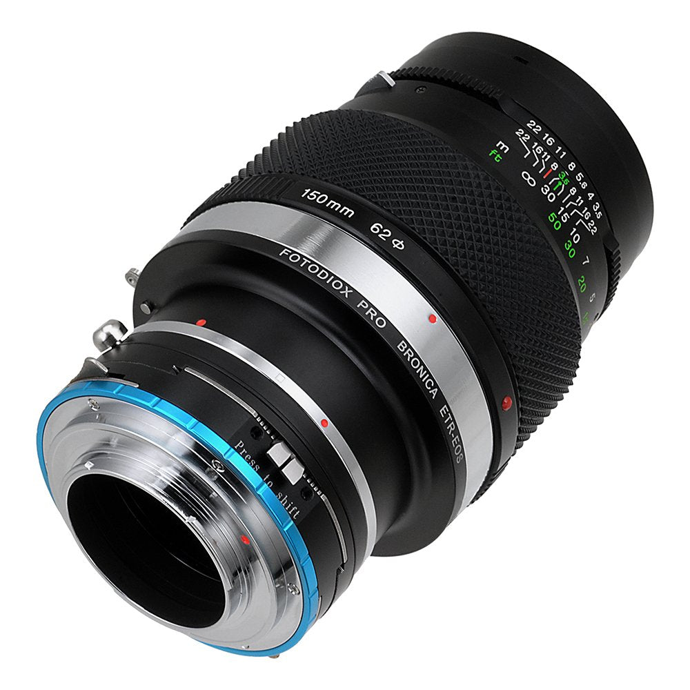 Fotodiox Pro Lens Mount Shift Adapter - Bronica Etr Mount Slr Lenses To X-Series Mirrorless Camera