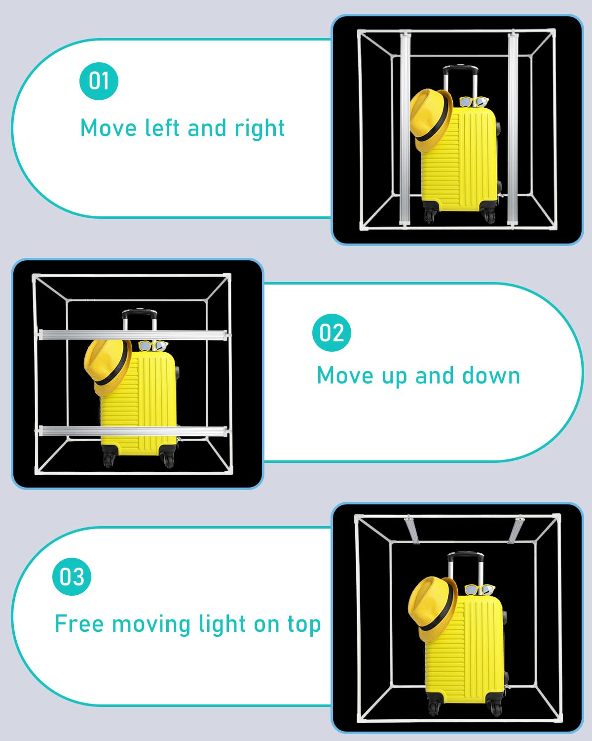 Light Box Photography, Puluz 31'' Portable Photo Studio Light Box With 156 Led Lights &3 Color Backdrops Professional Photograph