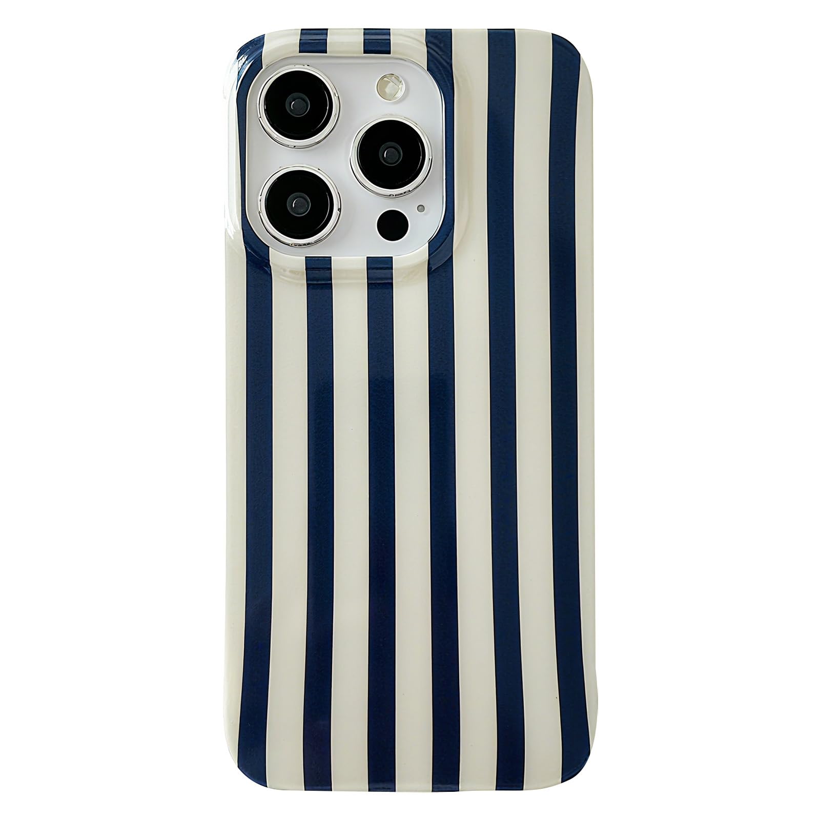 ZTOFERA for iPhone 16 Pro Case with Geometric Vertical Stripes,Cute Fashion Simple Line Pattern for Women Men,Soft TPU Slim Glos