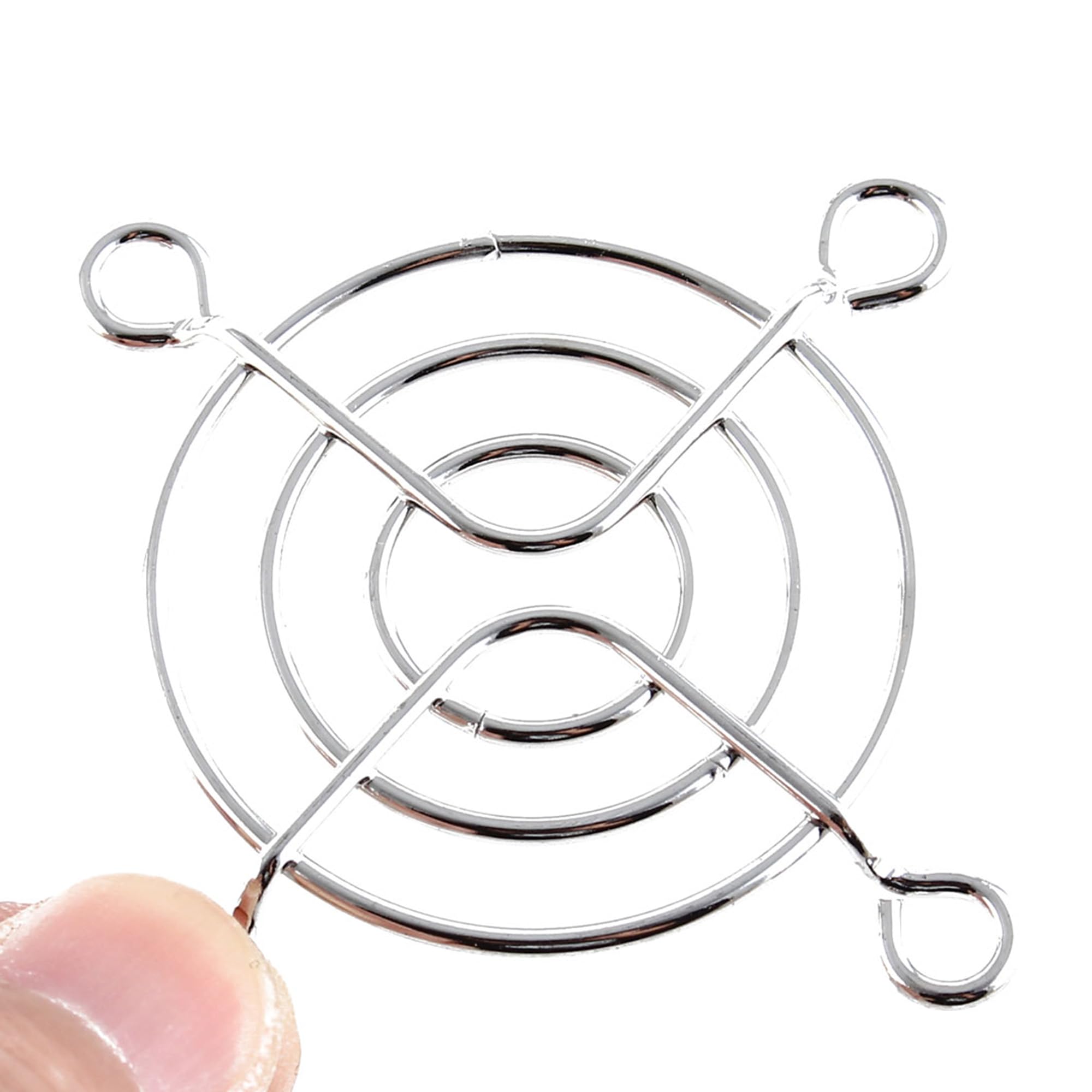 Uxcell Cooling Fan Grill Metal Household Grill Protector Finger Guard For 50Mm Case Fan 5Pcs Silver Tone