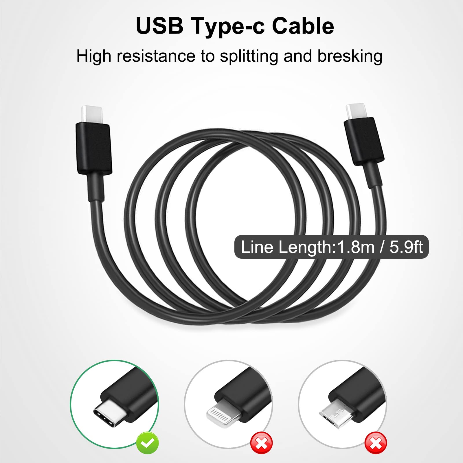 Oem 60W 45W Laptop Charger For Dell Xps 13 Plus 9320 Dell Latitude 7320 7330 7420 7430 9420 9520 5330 2 In 1 Da60Nm200 Ha60Nm200 La60Nm200 Ok60Km K60Km Dell Xps 13 9340 9345 9350 2024 Charger