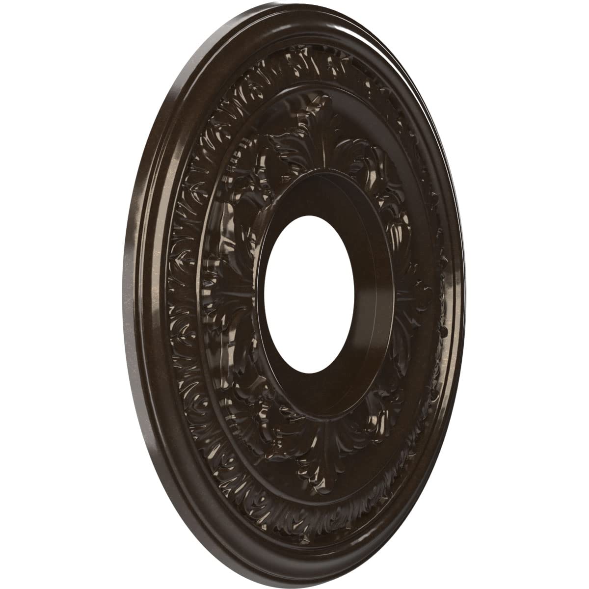 Ekena Millwork Cmp13Baeru Baltimore Thermoformed Pvc Ceiling Medallion (Fits Canopies Up To 5 1/4), 13Od X 3 1/2Id X 3/4P, Unive