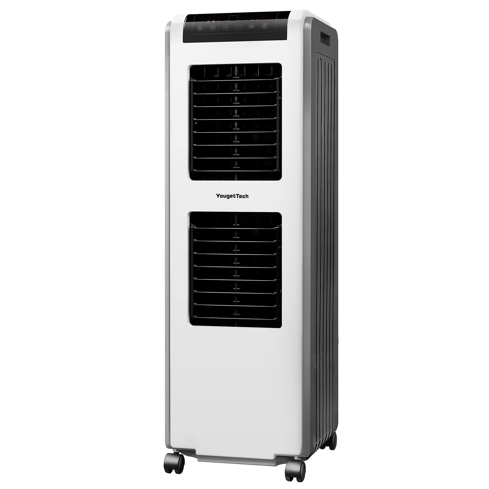 2500CFM Evaporative Air Cooler with Remote Control, 210W, 3 Speeds Portable Air Conditioner for Patio Outdoor, 8 Gal Water Tank,
