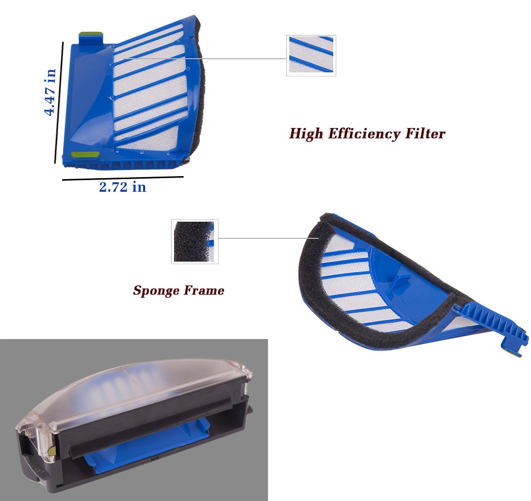I Clean Irobot Roomba 675 Replacement Parts, Robot Vacuum Parts Fit For Roomba 690 675 650 605 680 660 595 585 564 552 Robotic V