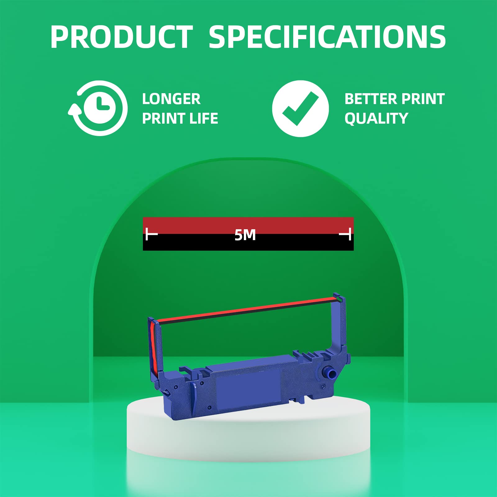 Cosob 12 Pack Compatible Ribbon Replacement For Sp700 Printer Ribbon Sp700 Sp 700 Rc700 Rc 700 Use With Star Sp700 Sp700Br Rc700