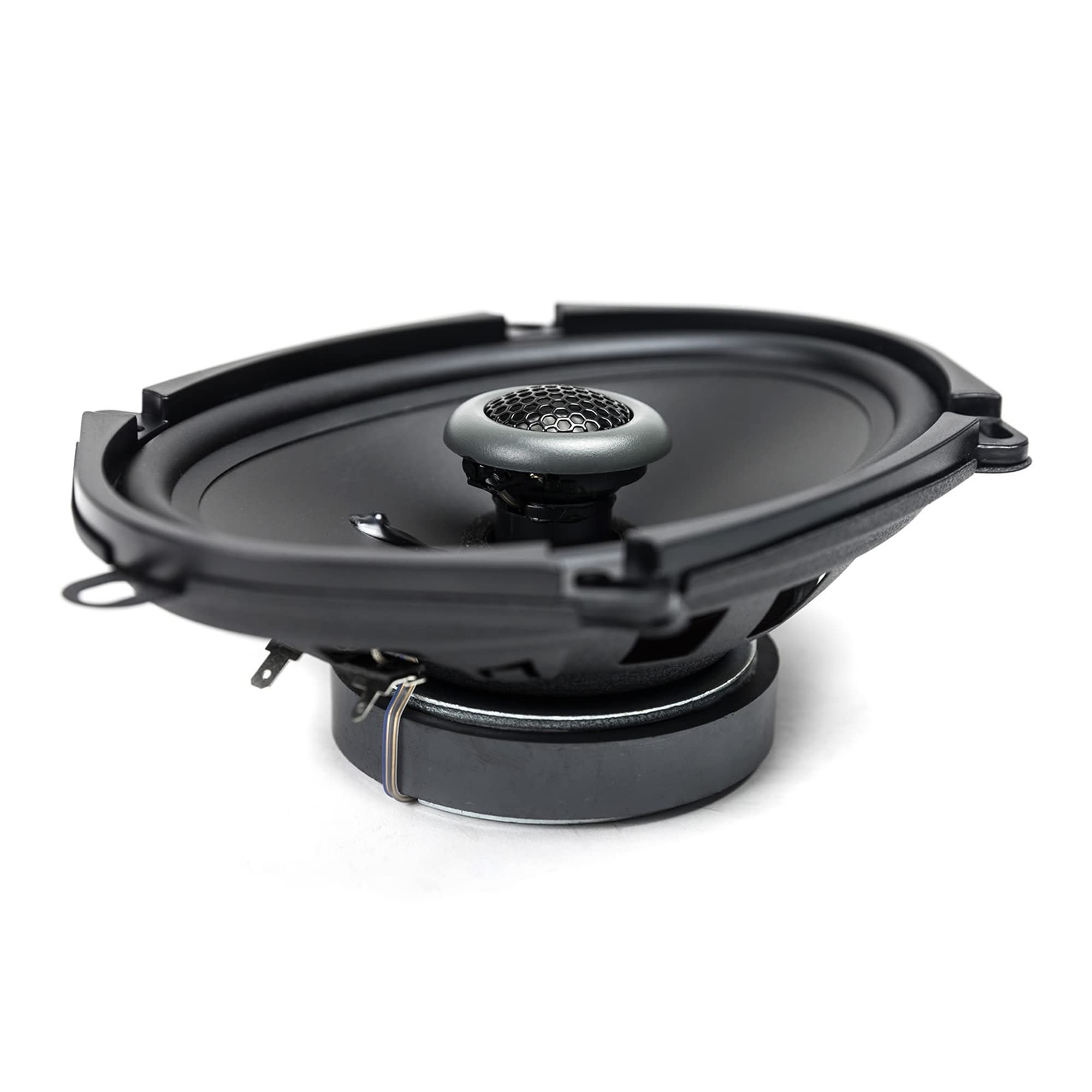 Mb Quart Fkb168 Formula Car Speakers (Black, Pair)     5X7 6X8 Inch Coaxial Speakers, 50 Watt, 2 Way Car Audio, Internal Crossov