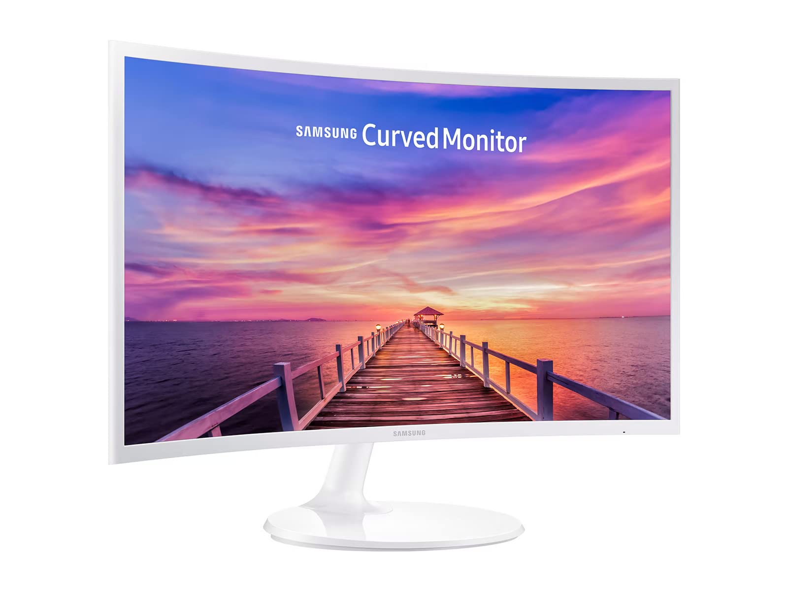 Samsung Monitor For Business Gaming, 27'' Fhd Curved Widescreen Led Slim Bezel Anti Glare, Amd Freesync, 4Ms Response Time, 60Hz