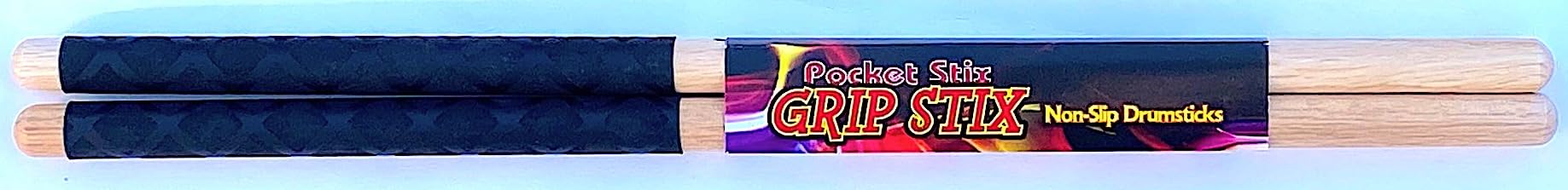 Grip Stix 16 Long Non-Slip Black Timbale Drumsticks - Ideal For Drumming, Exercise, Aerobics, Cardio, Pound Fit