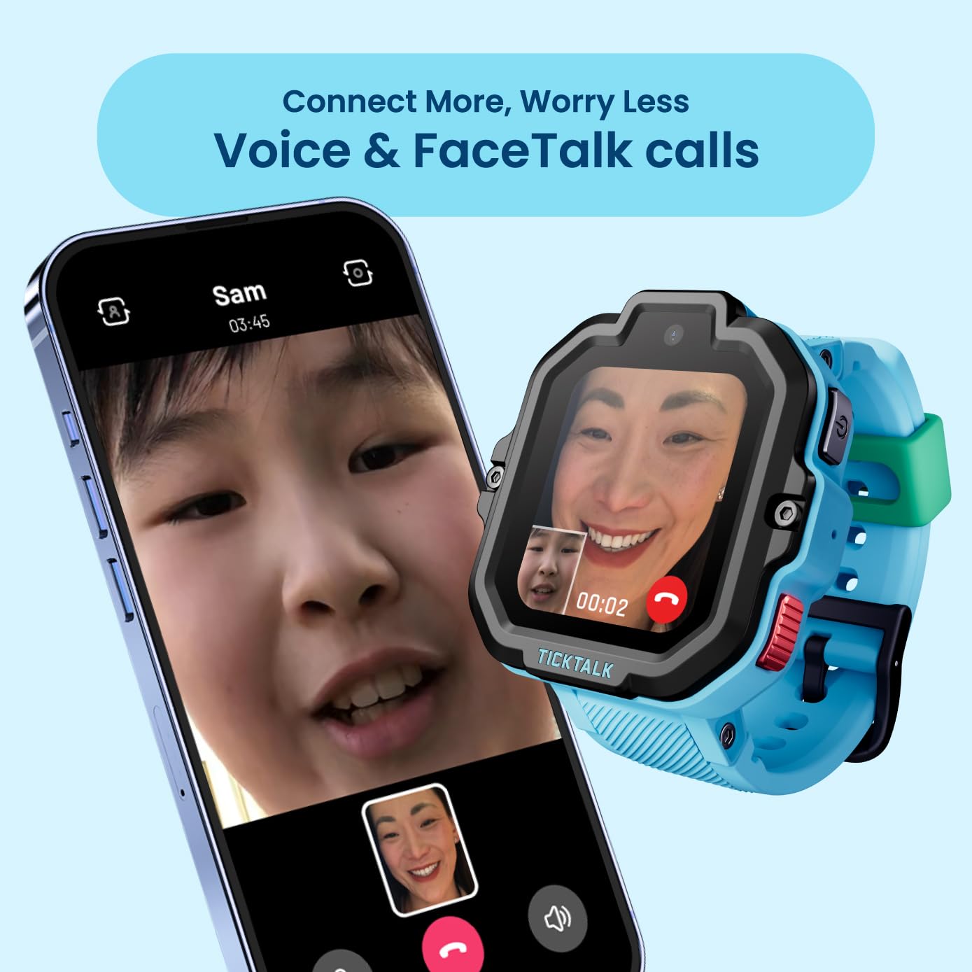 Ticktalk5 Cellular Kids Smart Watch With Gps Tracker & Video Calling - Smart Watch For Kids With Parent Apps, Sos & 911 Calling,