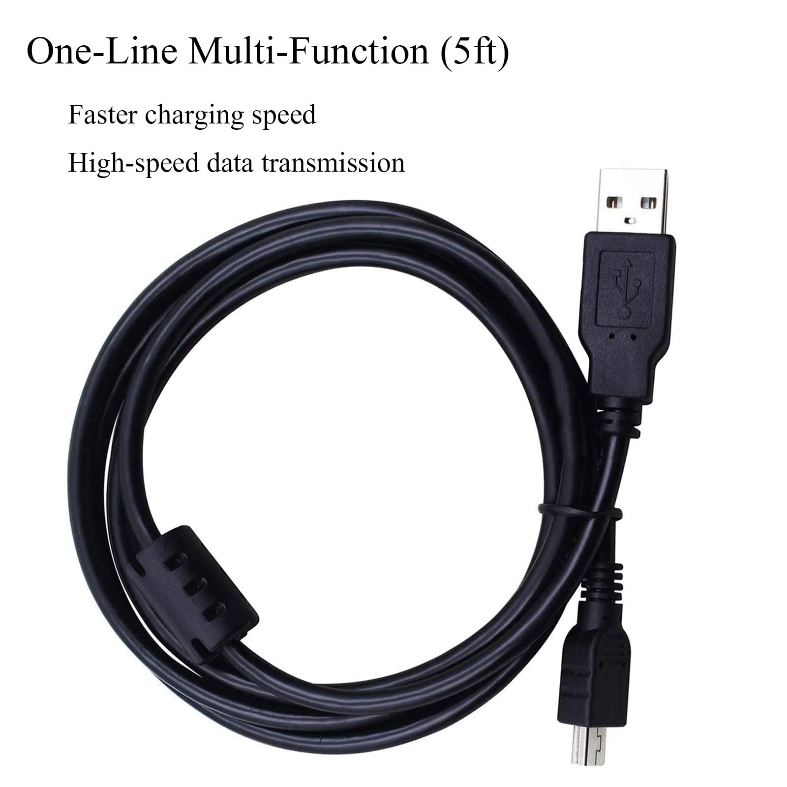 Uc E4 Usb Cable, Compatible With Nikon D610 D2 D3 D3X D100 D90 D80 D70S D70 D60 D50 D40 D40X D200 D300 D3000 D3100S D3100 D700 D7000 Digital Slr Camera Usb Data Synchronization Cable (5Ft / 1.5M)