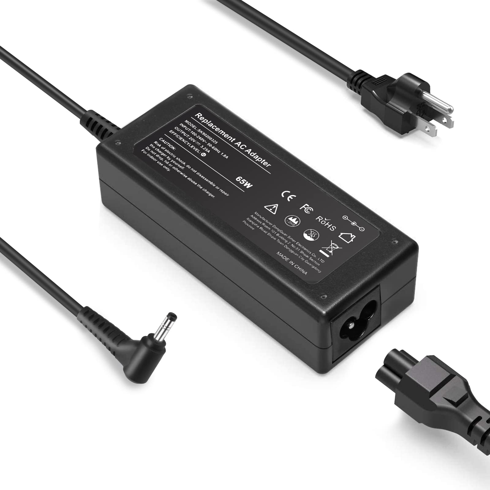 Eokoowo Charger Compatible with 65W Lenovo Laptop - IdeaPad 1 3 5, Flex 4 5 6 1470 1480, Lenovo V14 V15 V17 G2 G3 G4 ;IdeaPad 11