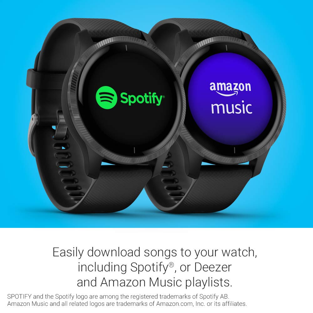 Garmin Venu Sportswatch, Granite/Silver Refurb