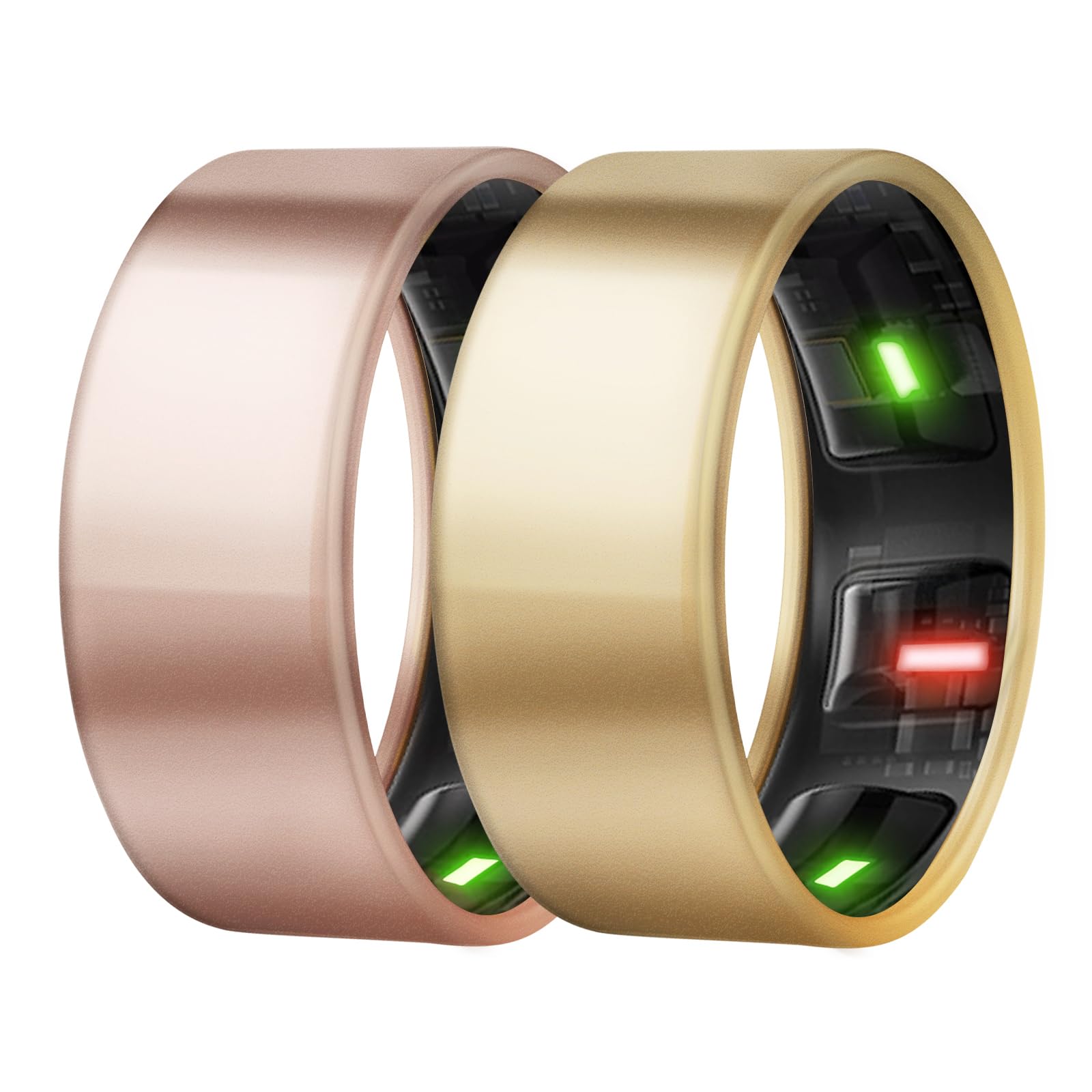 Newjourney Compatible With Oura Ring Gen 4/3 Cover | Tpu Anti-Scratch Ring Protector For Working Out (Gold+Rosegold, 6)