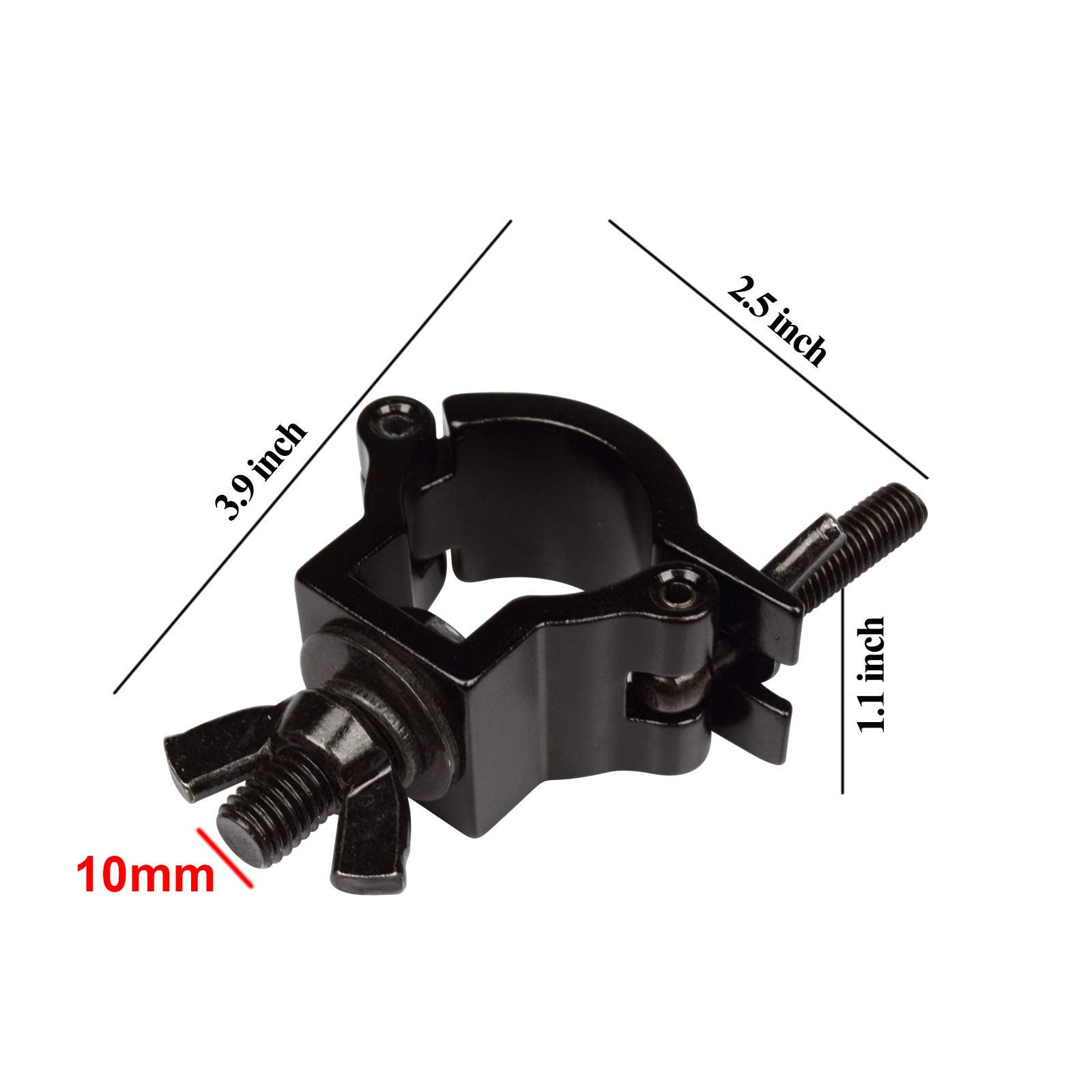 10 Pack Stage Lighting Clamp 1.26 1.38 Inch Lighting Mount Fits 32 35Mm Od Pipe Duty 165Lb Hook Clamp