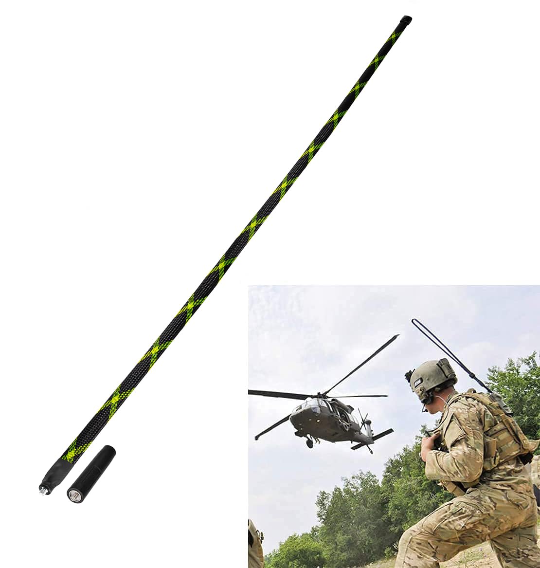 Bingfu Dual Band Vhf Uhf 136 520Mhz 42.9 Inch Foldable Camouflage Cs Tactical Sma Female Ham Radio Antenna For Baofeng Uv 5R Uv 