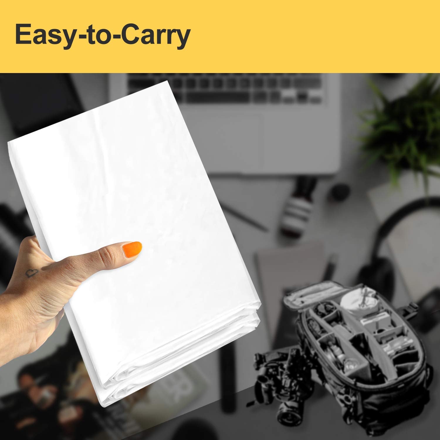 Julius Studio 10 Ft. X 20 Ft. Large Heavy Duty White Backdrop, Pure White Seamless Background, A+ Grade High Density > Standard, Synthetic Long Life Screen Fabric For Photo Video Studio, Jsag198