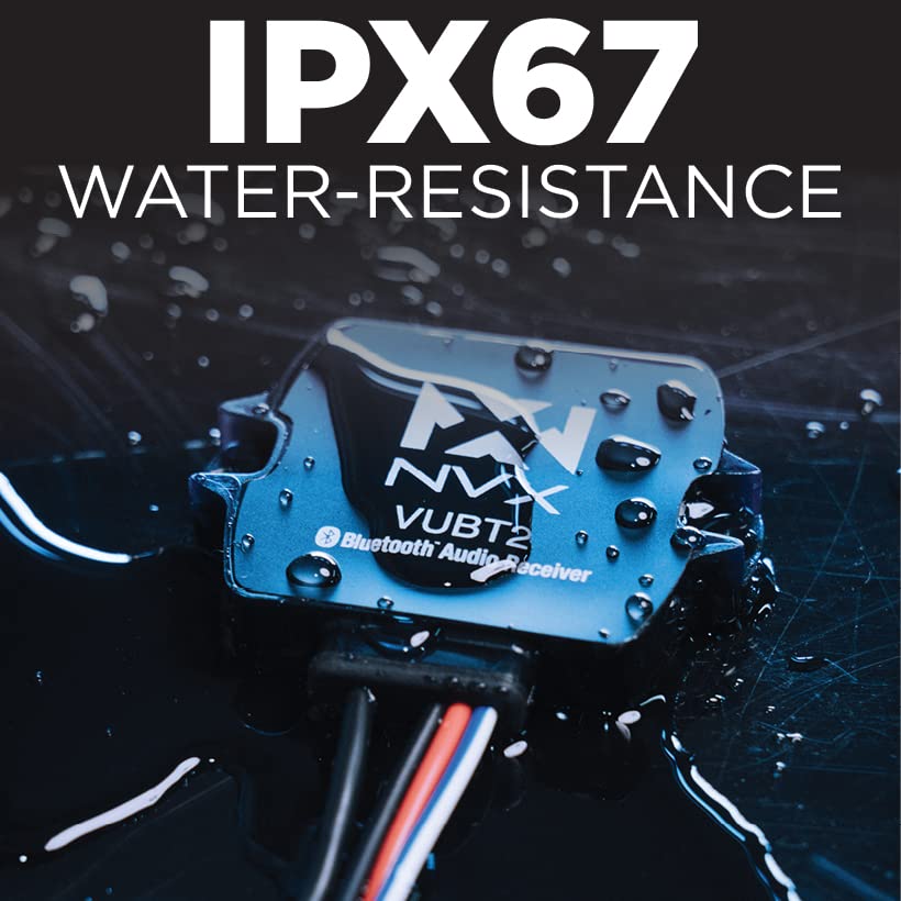 Nvx Universal Waterproof Bluetooth 4.0 Audio Receiver For Marine/Boats/Cars/Atv [Vubt2]