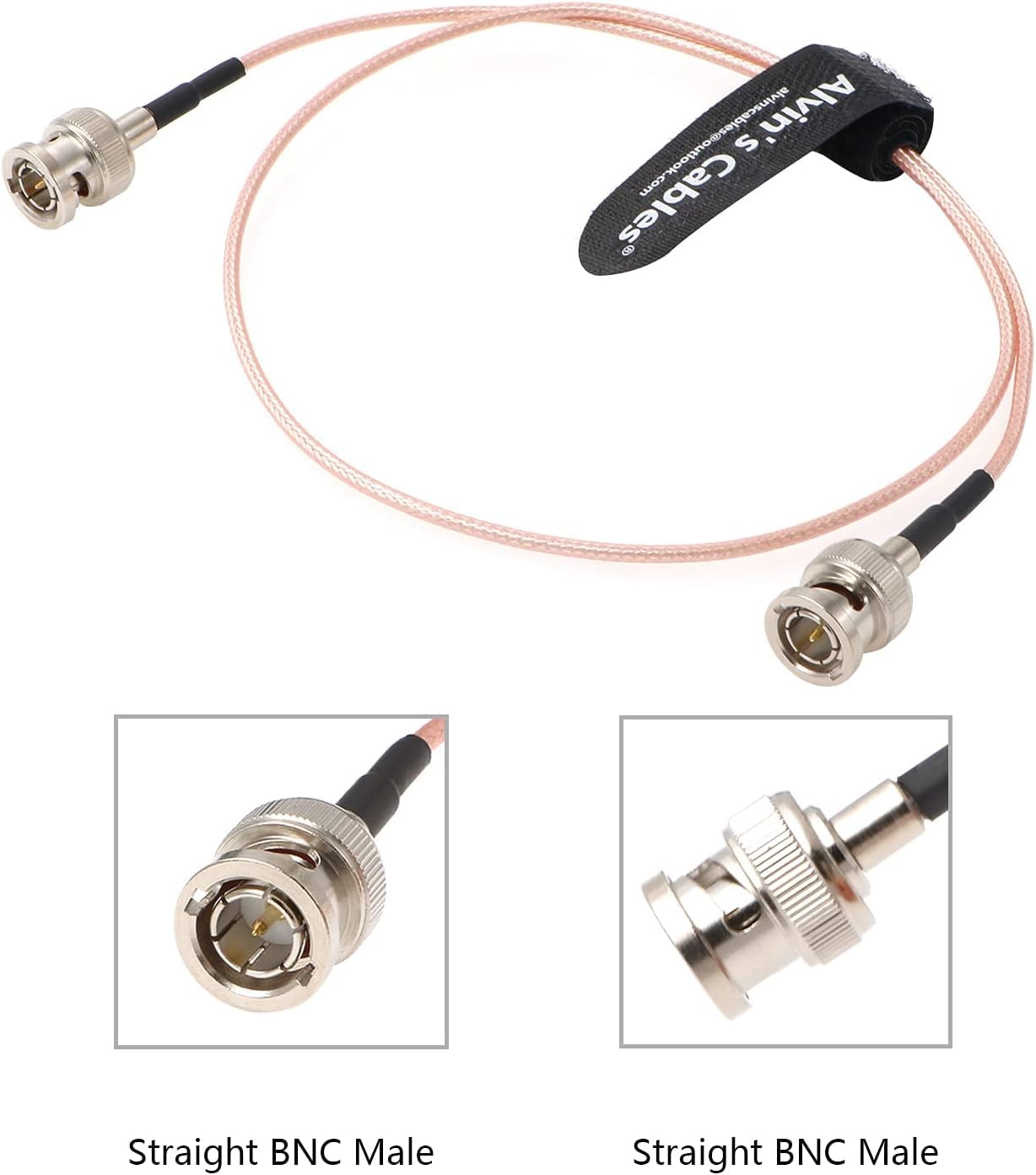 Alvin'S Cables Hd Sdi Video Cable Bnc Male To Male For Bmcc Video Out Blackmagic Camera 60Cm| 23.6Inches
